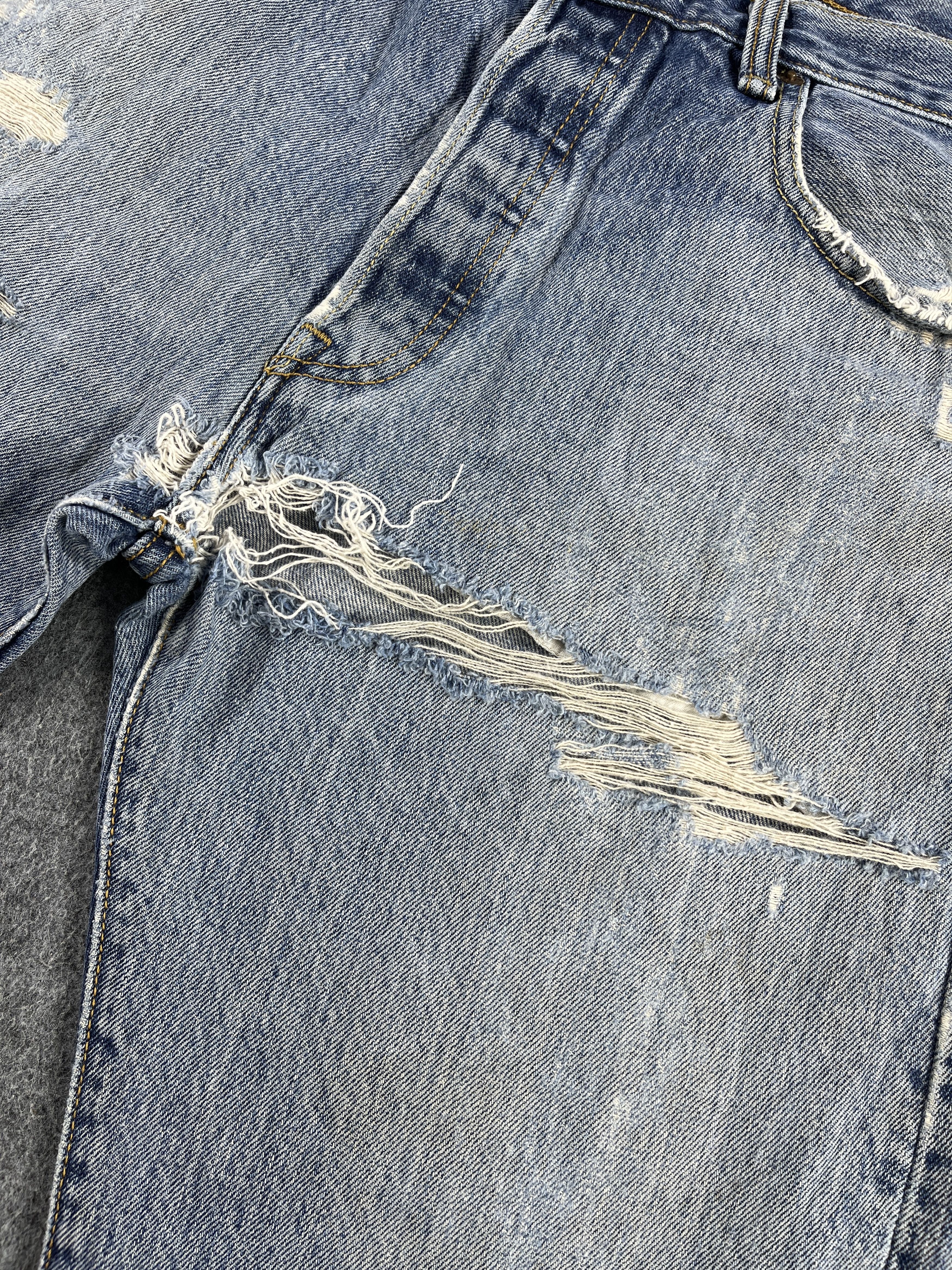 Levi's Vintage Levis 501 Ripped Jeans - J213 Size US 34 / EU 50 - 6 Thumbnail