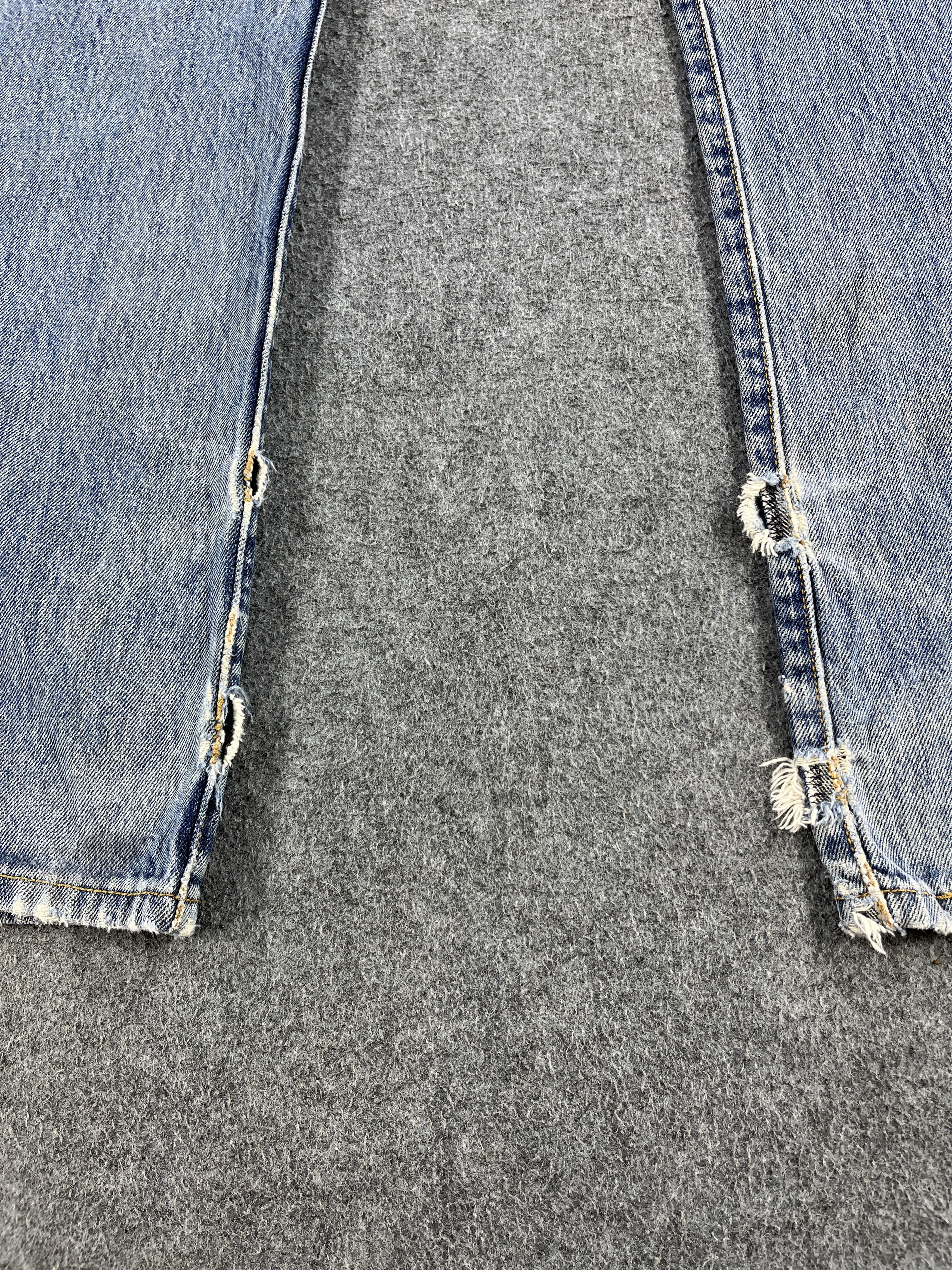 Levi's Vintage Levis 501 Ripped Jeans - J213 Size US 34 / EU 50 - 12 Thumbnail