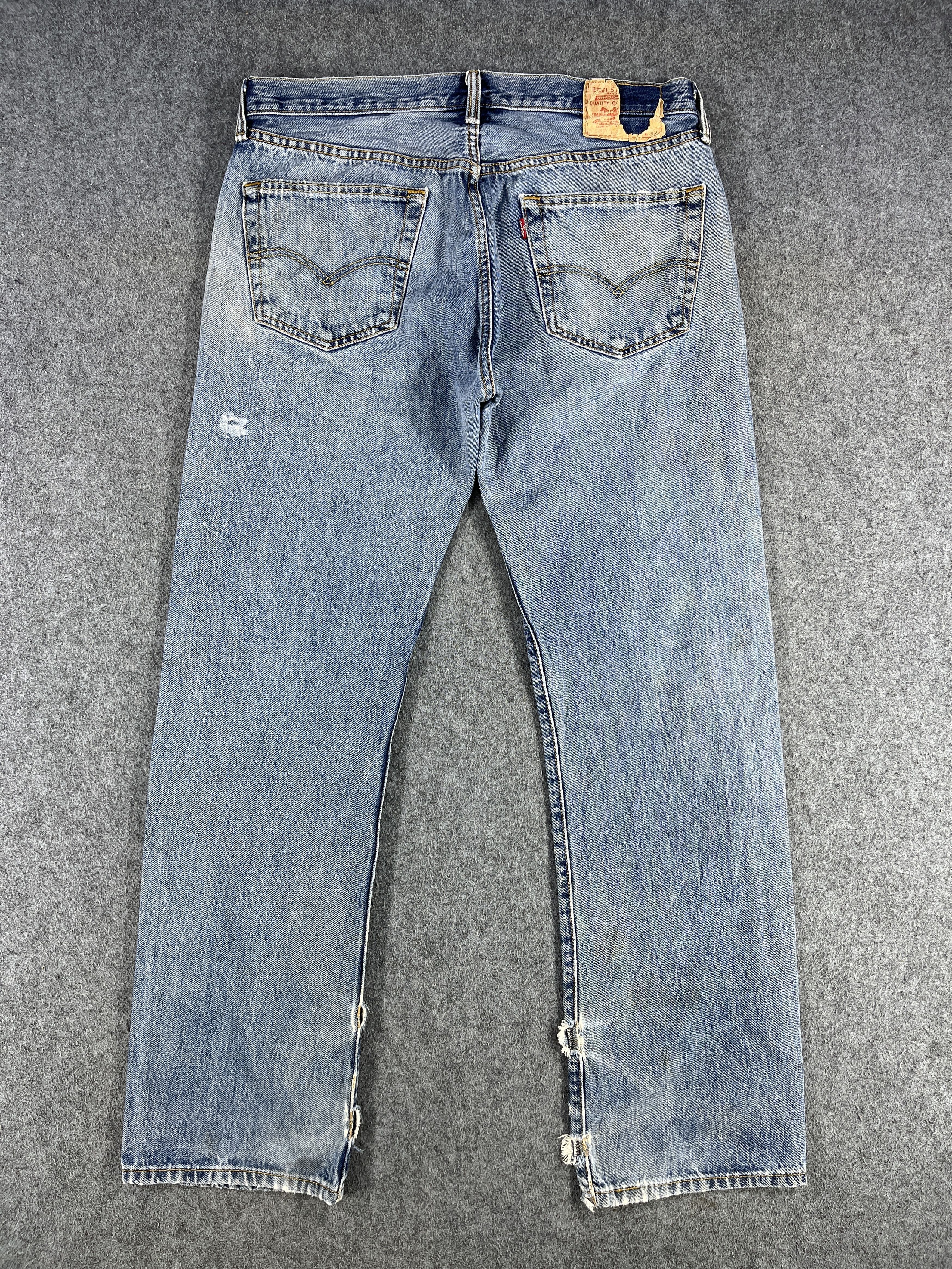 Levi's Vintage Levis 501 Ripped Jeans - J213 Size US 34 / EU 50 - 2 Thumbnail