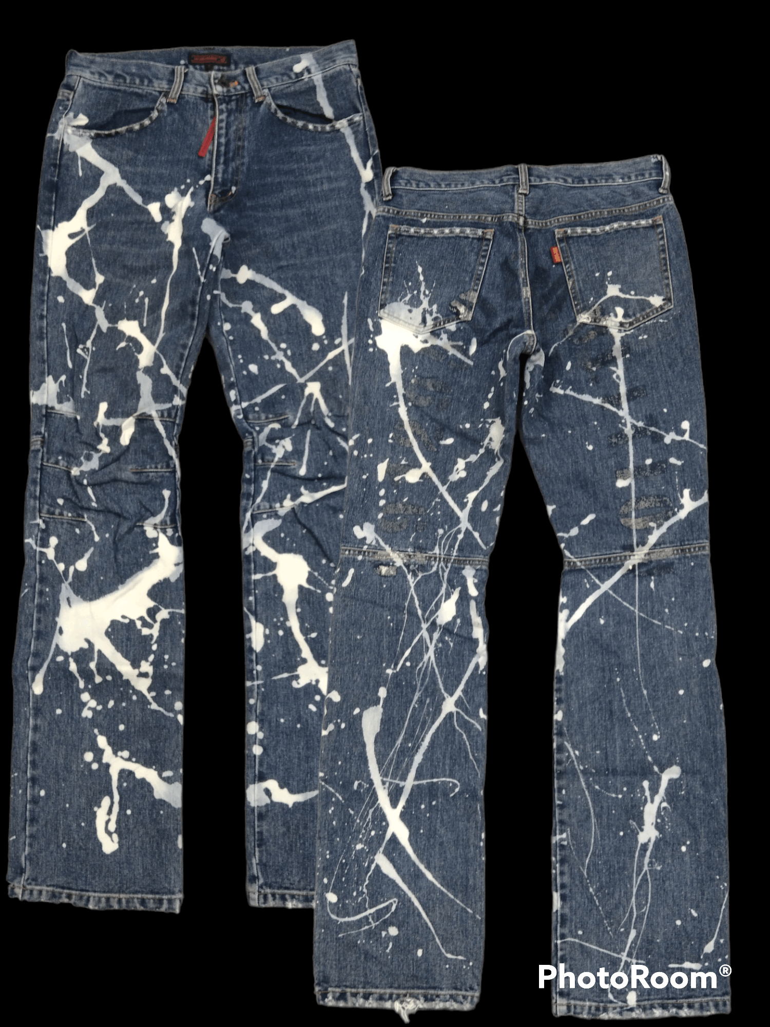 z‼️‼️ BLEACHED 291295-HOME DENIM PANTS
