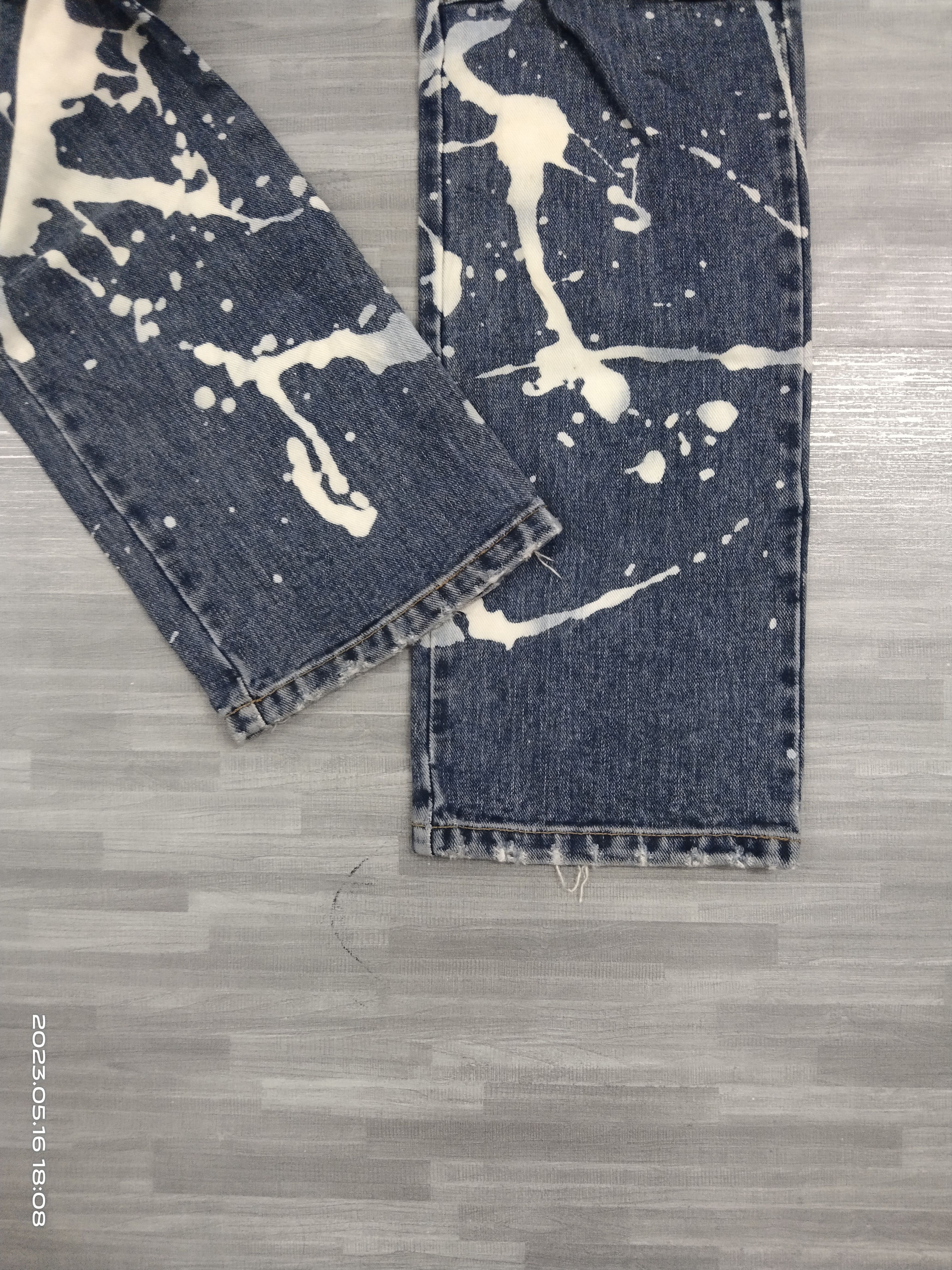 291295=Homme BLEACHED 291295-HOME DENIM PANTS Size US 29 - 6 Thumbnail