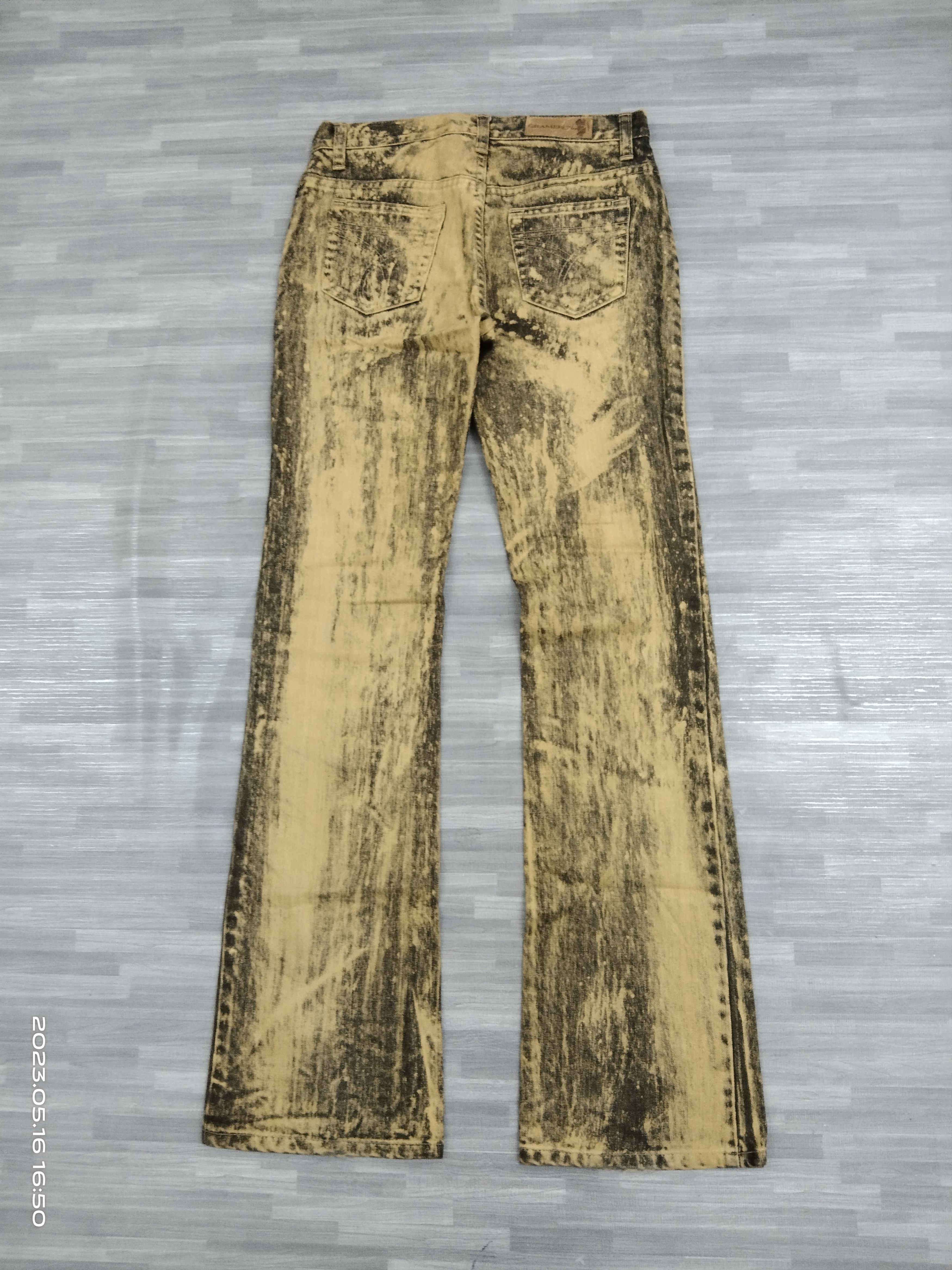 Japanese Brand FLARE ACID WASH GRAMERCY🇯🇵 DENIM PANTS Size US 28 / EU 44 - 3 Thumbnail