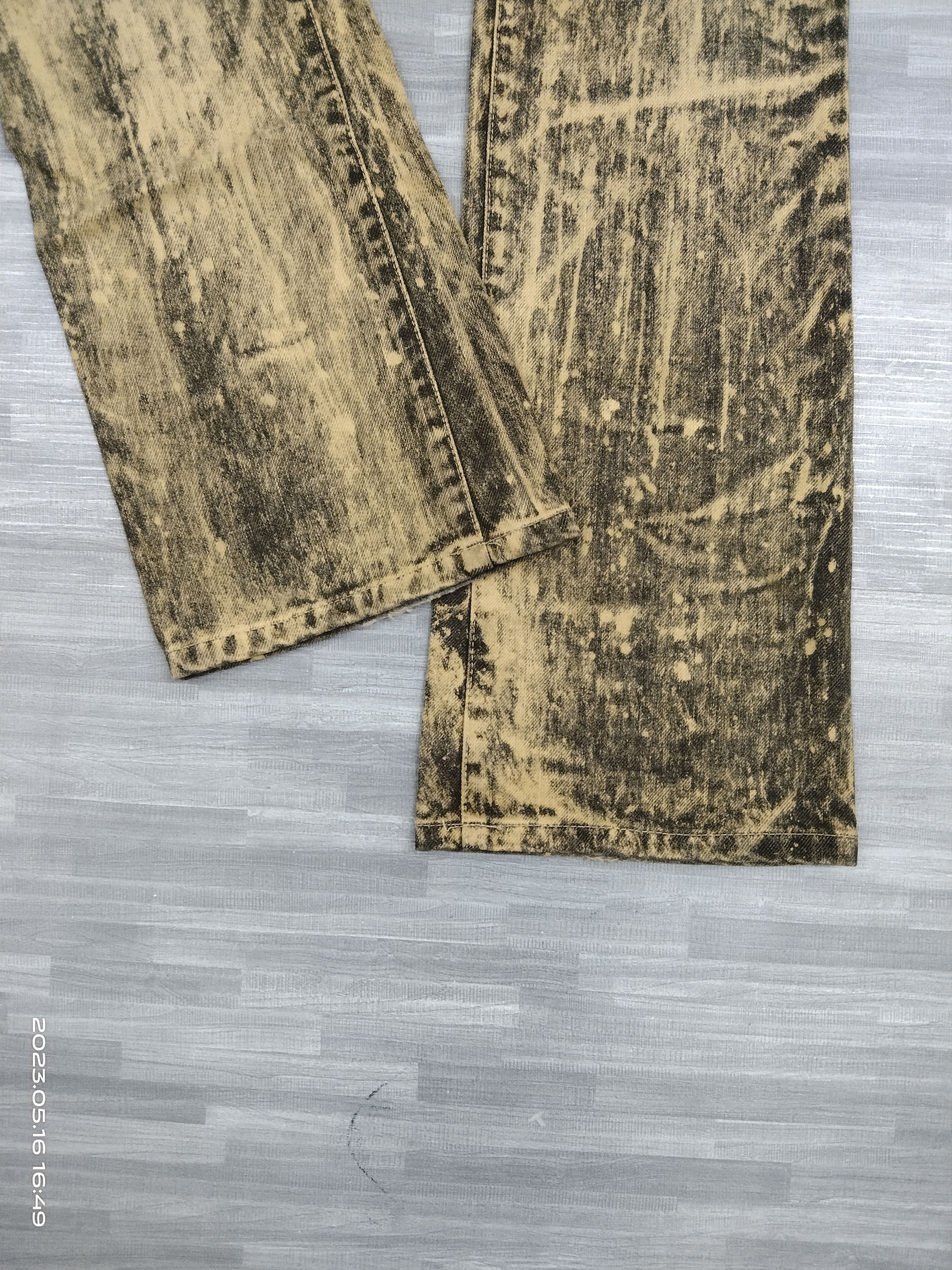 Japanese Brand FLARE ACID WASH GRAMERCY🇯🇵 DENIM PANTS Size US 28 / EU 44 - 6 Thumbnail