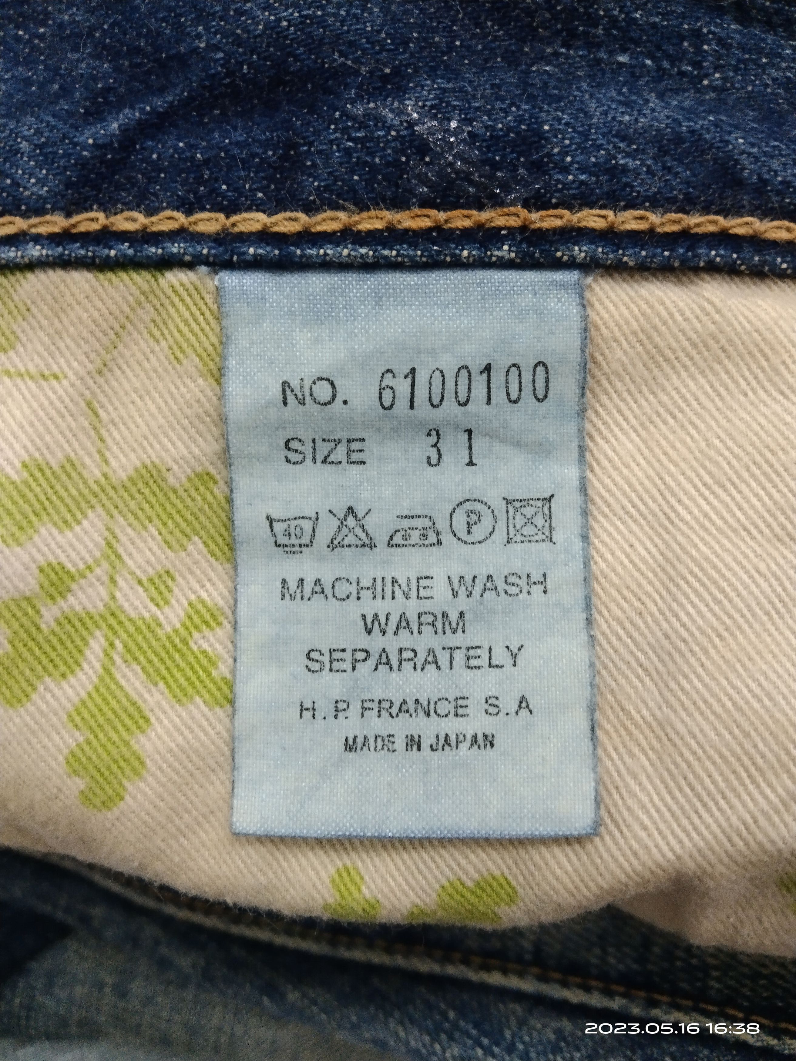 Japanese Brand FLARE SICK RIVET&BLUE DENIM PANTS Size US 30 / EU 46 - 10 Thumbnail