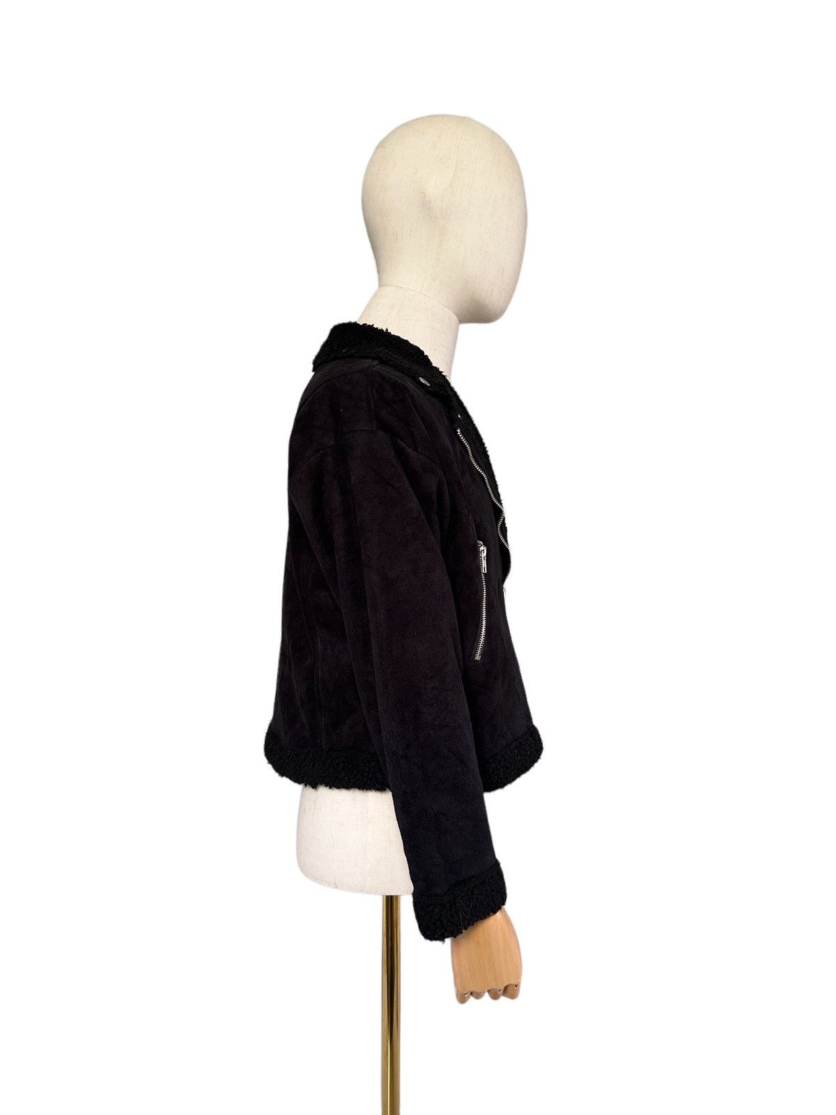 Japanese Brand 2000s Sherpa mole skin Japan made double collar jacket Size US S / EU 44-46 / 1 - 4 Thumbnail