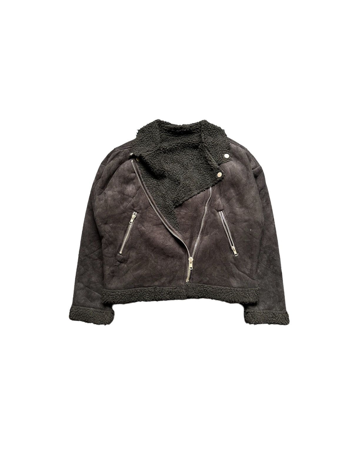 Japanese Brand 2000s Sherpa mole skin Japan made double collar jacket Size US S / EU 44-46 / 1 - 1 Thumbnail