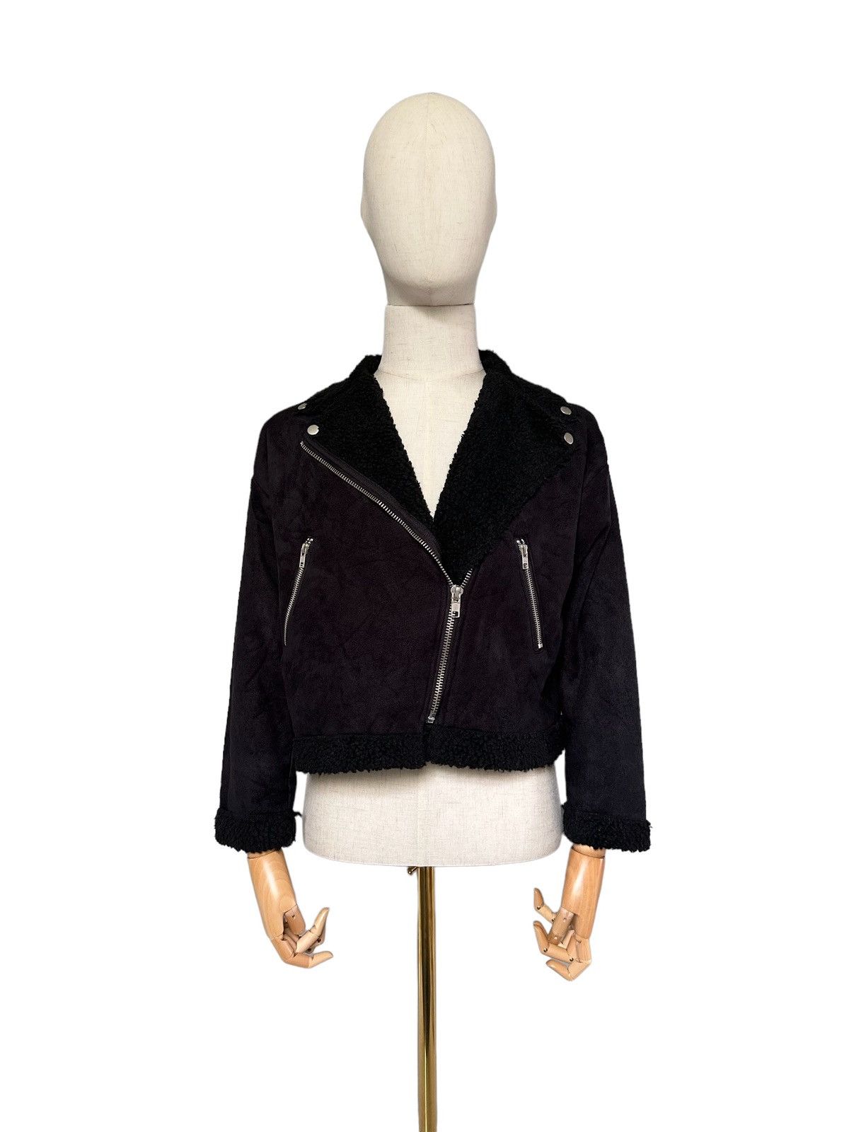 Japanese Brand 2000s Sherpa mole skin Japan made double collar jacket Size US S / EU 44-46 / 1 - 3 Thumbnail