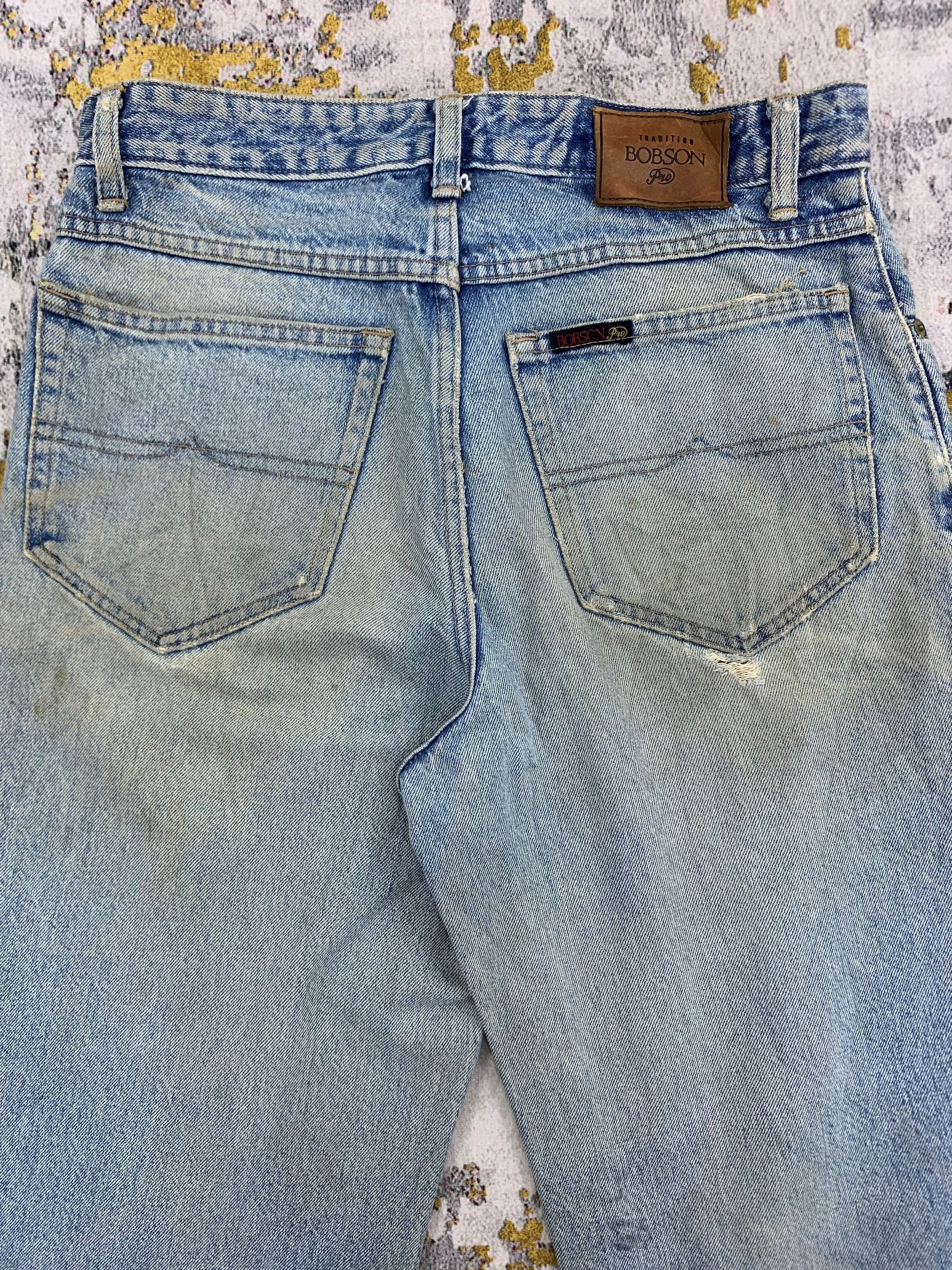 Japanese Brand Vintage Bobson Denim 32x29.5 Distressed Size US 32 / EU 48 - 7 Thumbnail