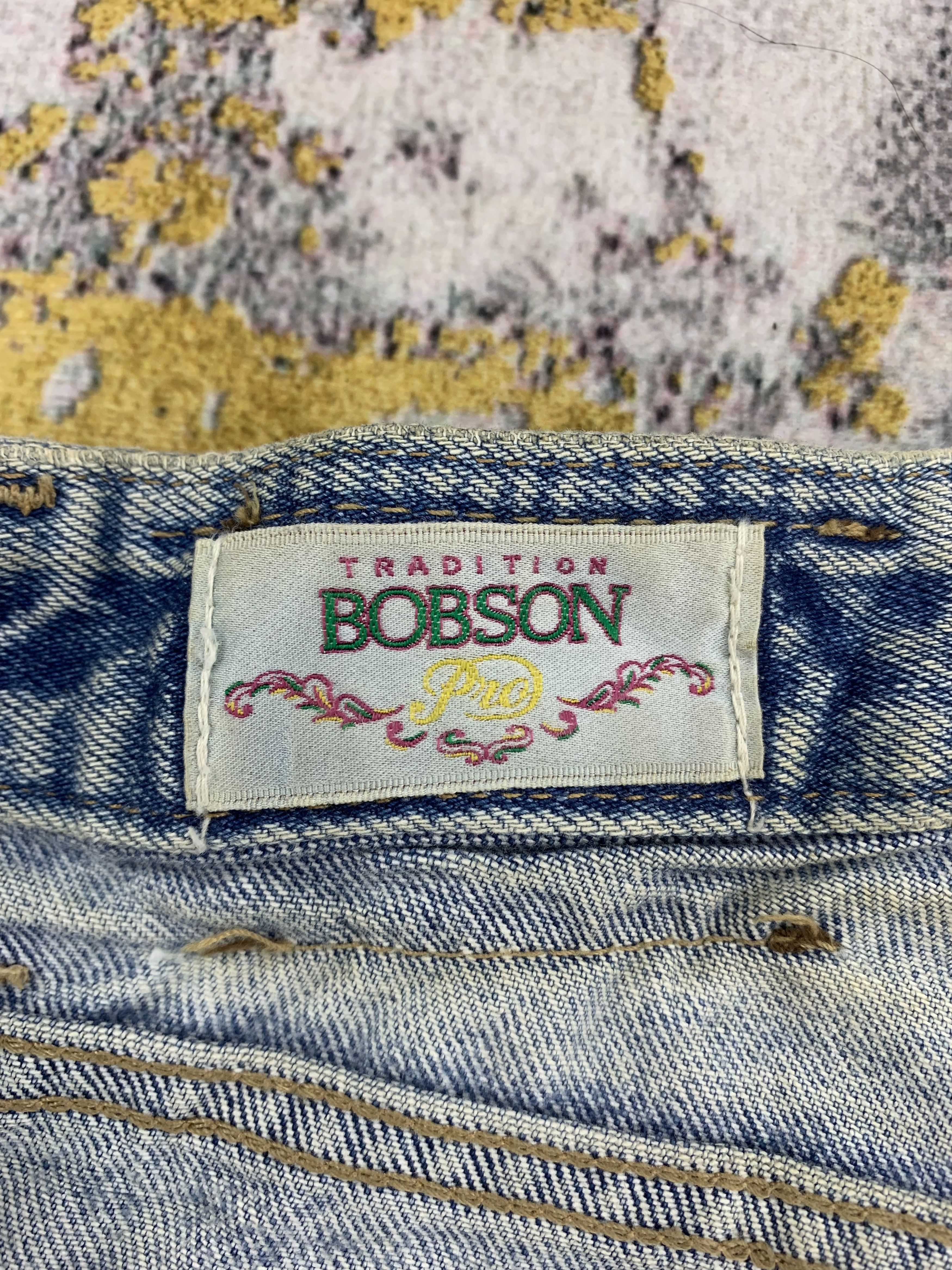 Japanese Brand Vintage Bobson Denim 32x29.5 Distressed Size US 32 / EU 48 - 4 Thumbnail