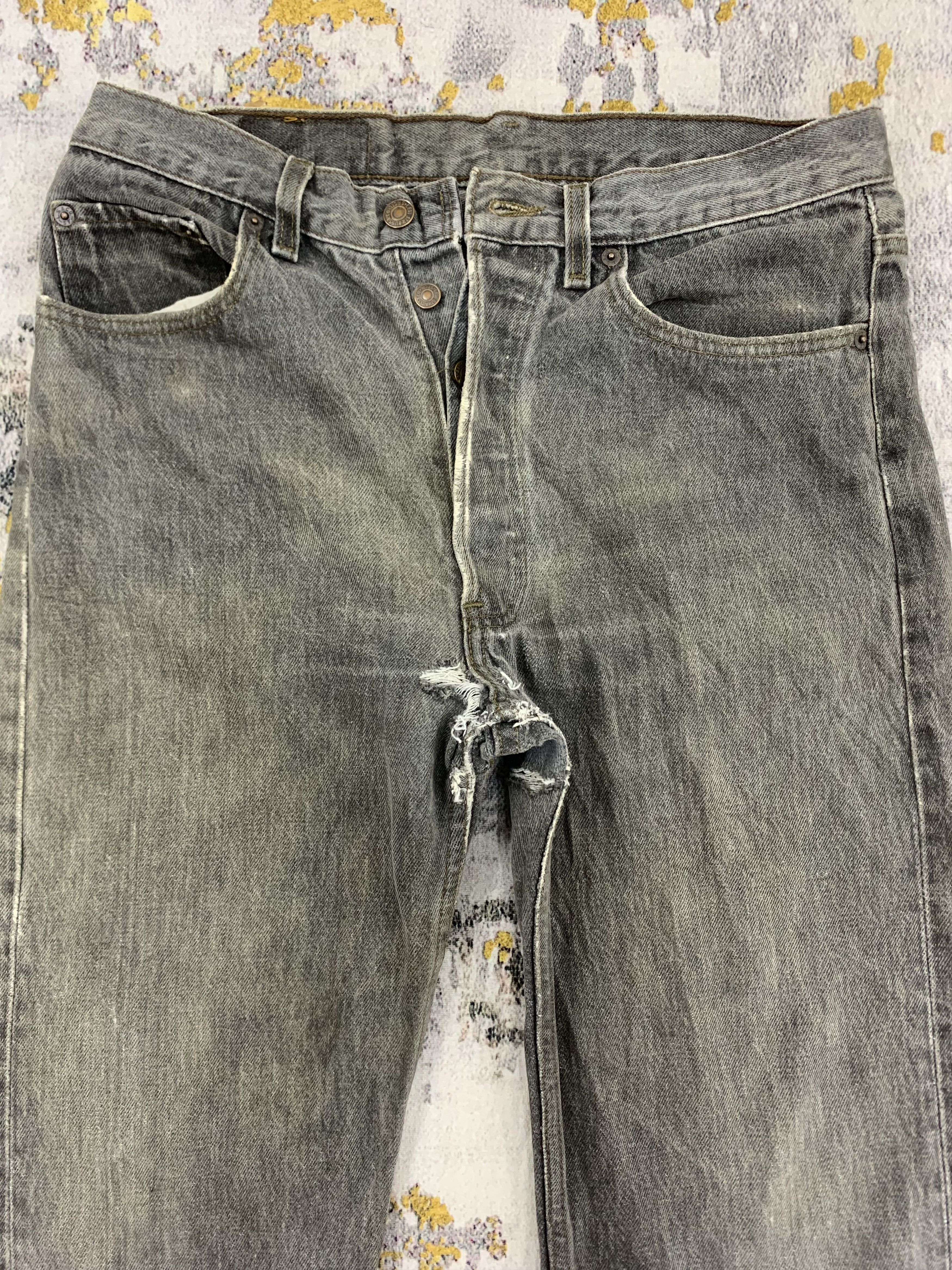 Levi's Vintage Levi's 501 Denim 34x30 Distressed Size US 34 / EU 50 - 2 Thumbnail