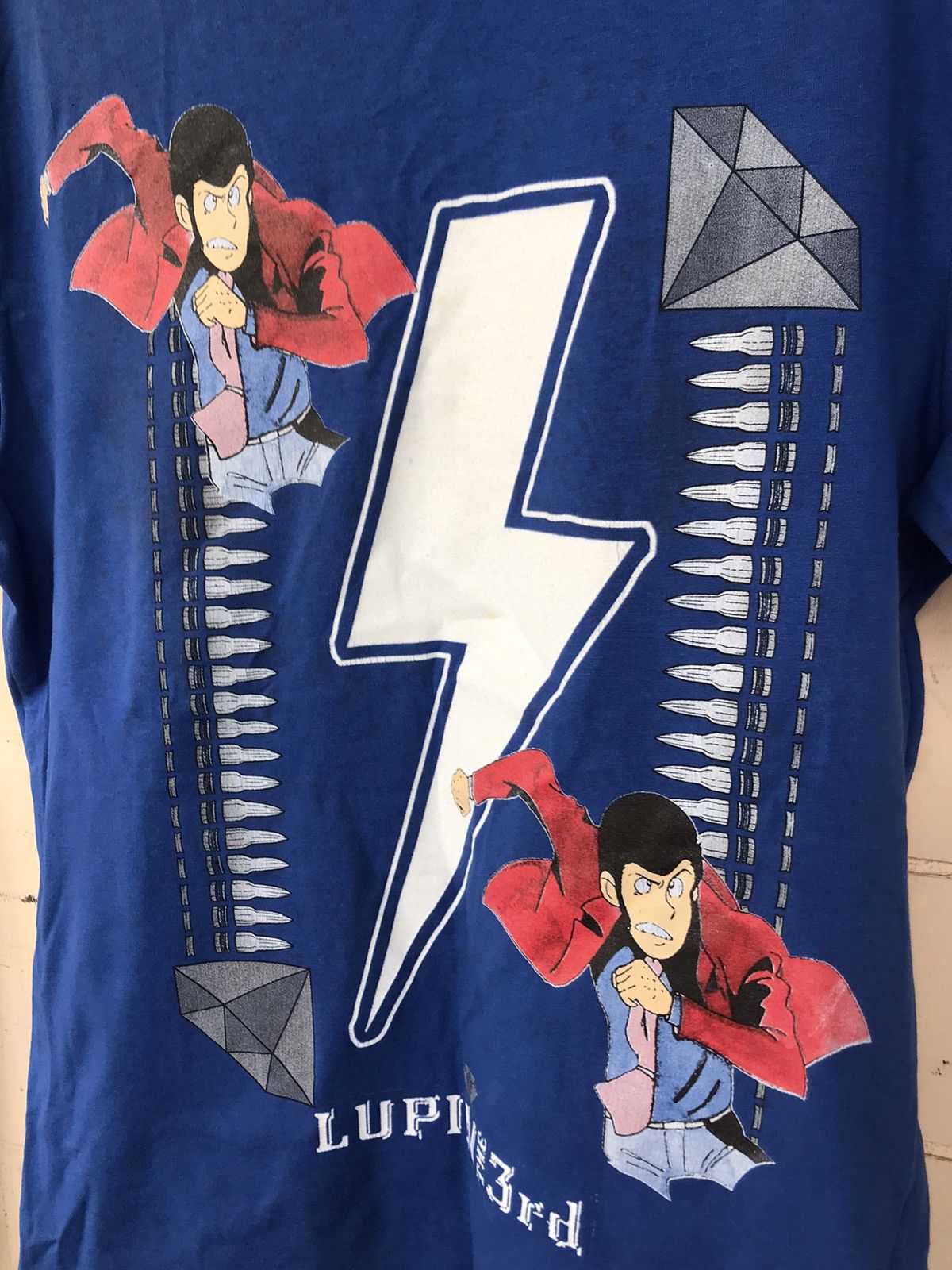 Vintage Tee Shirt LUPIN THE THIRD Bridgestone Anime Size US XL / EU 56 / 4 - 7 Thumbnail