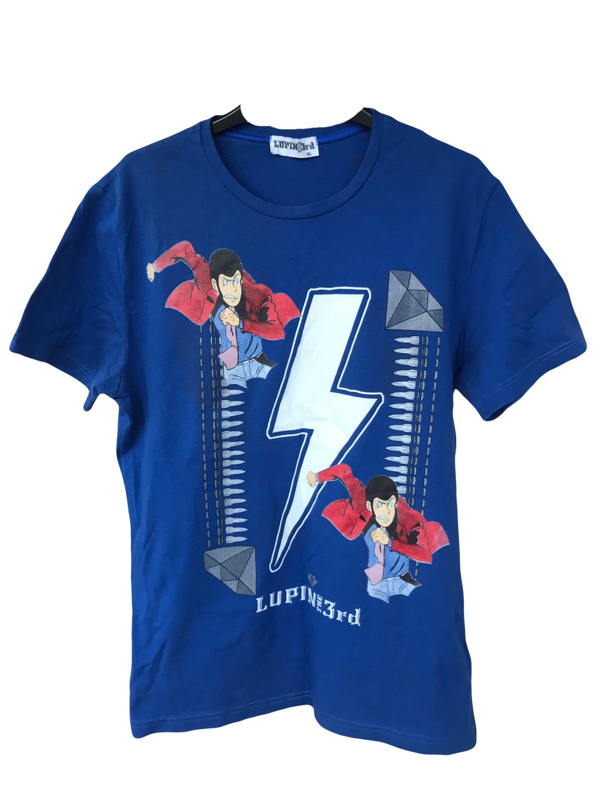 Vintage Tee Shirt LUPIN THE THIRD Bridgestone Anime Size US XL / EU 56 / 4 - 1 Thumbnail