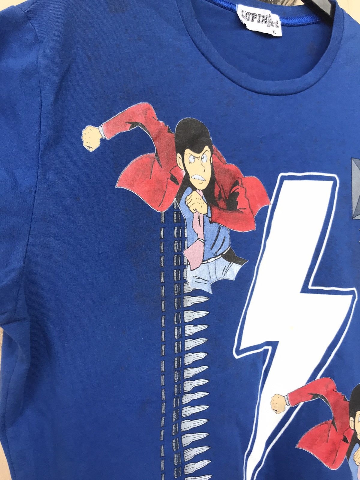 Vintage Tee Shirt LUPIN THE THIRD Bridgestone Anime Size US XL / EU 56 / 4 - 10 Thumbnail