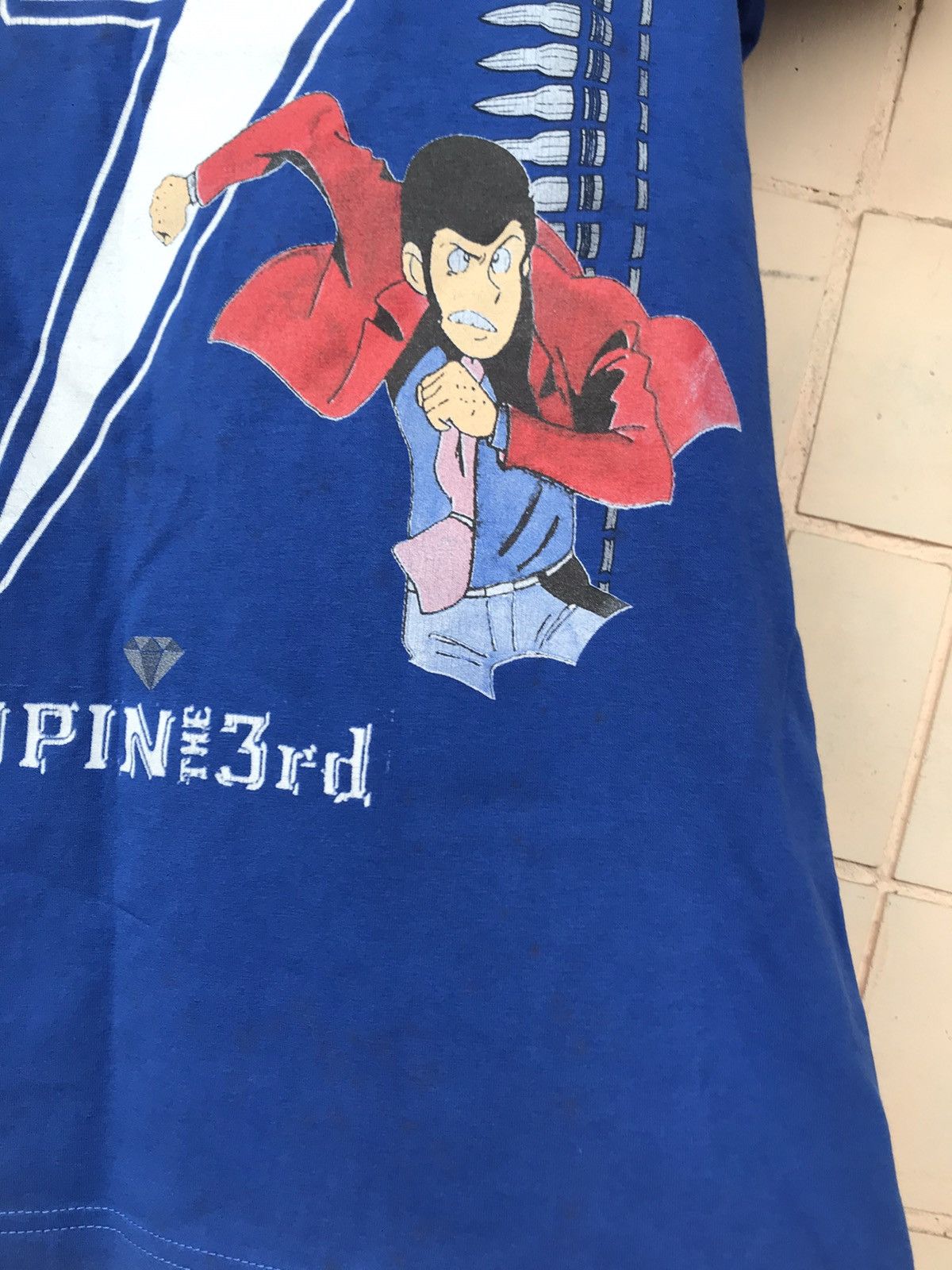 Vintage Tee Shirt LUPIN THE THIRD Bridgestone Anime Size US XL / EU 56 / 4 - 12 Thumbnail