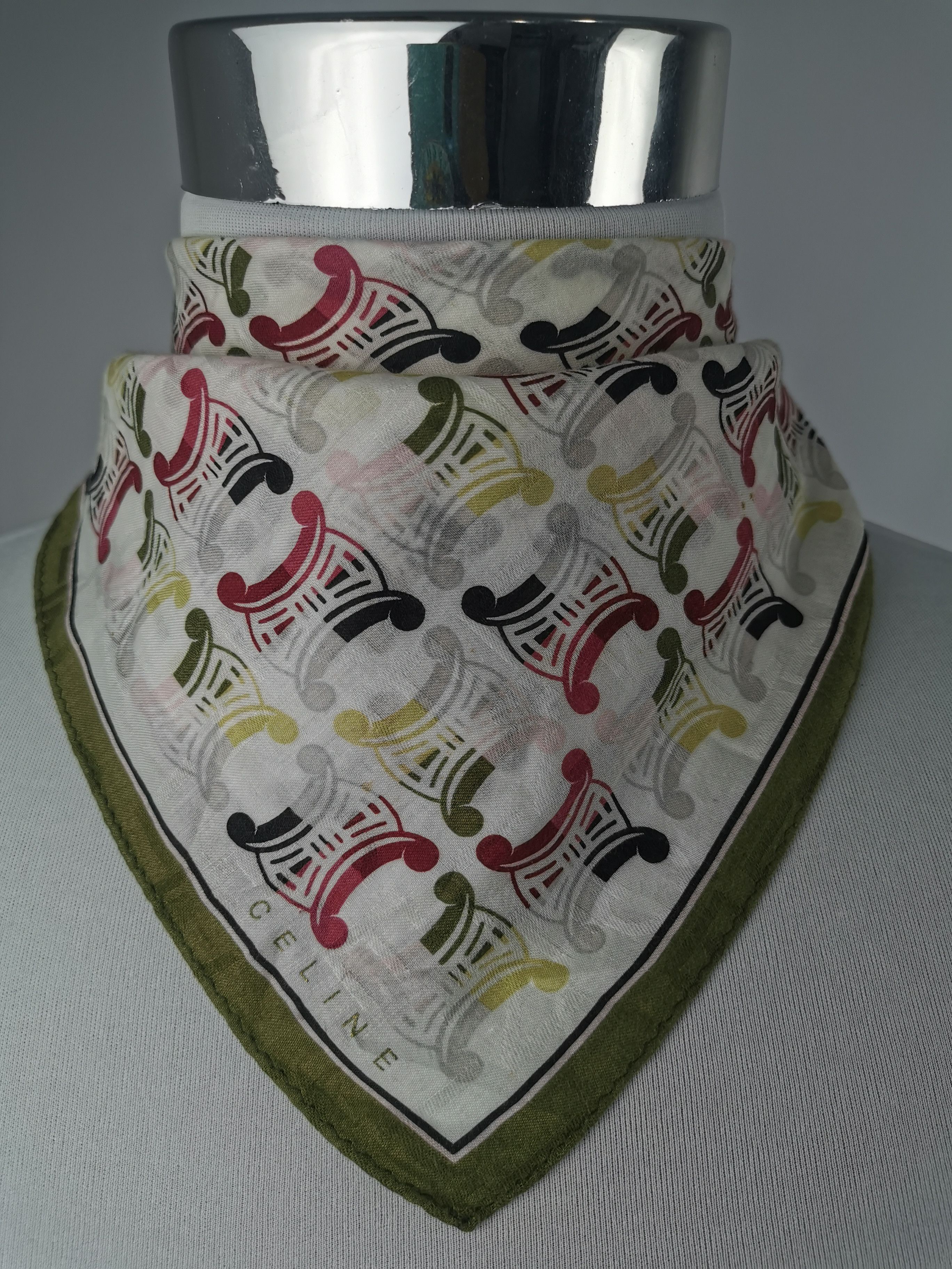 Celine × Vintage Celine handkerchief bandana neckerchief Size ONE SIZE - 1 Thumbnail