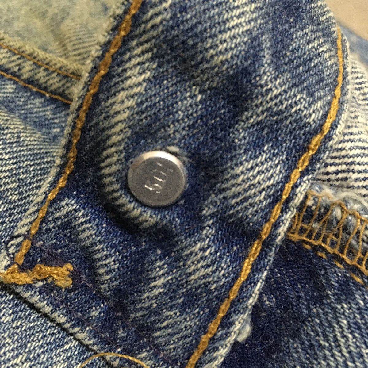 Levi's Rare Design Vintage Brand Levis 501xx Patchwork Jeans 1990s Size US 32 / EU 48 - 7 Thumbnail