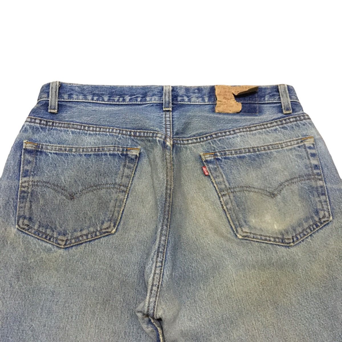 Levi's Rare Design Vintage Brand Levis 501xx Patchwork Jeans 1990s Size US 32 / EU 48 - 4 Thumbnail