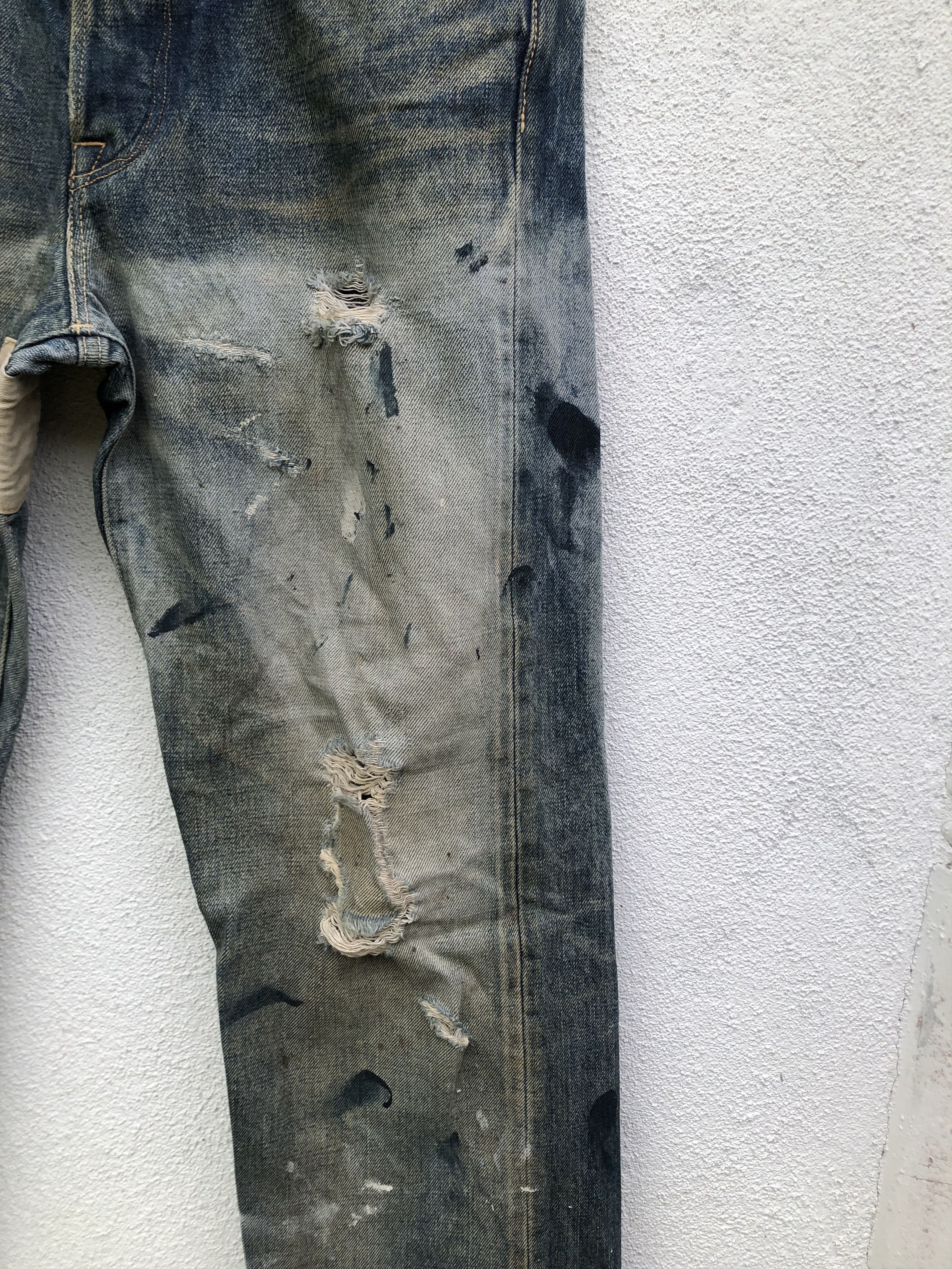 KURO Vintage Kuro Painter Distressed Selvedge Denim Pants Size US 30 / EU 46 - 5 Thumbnail