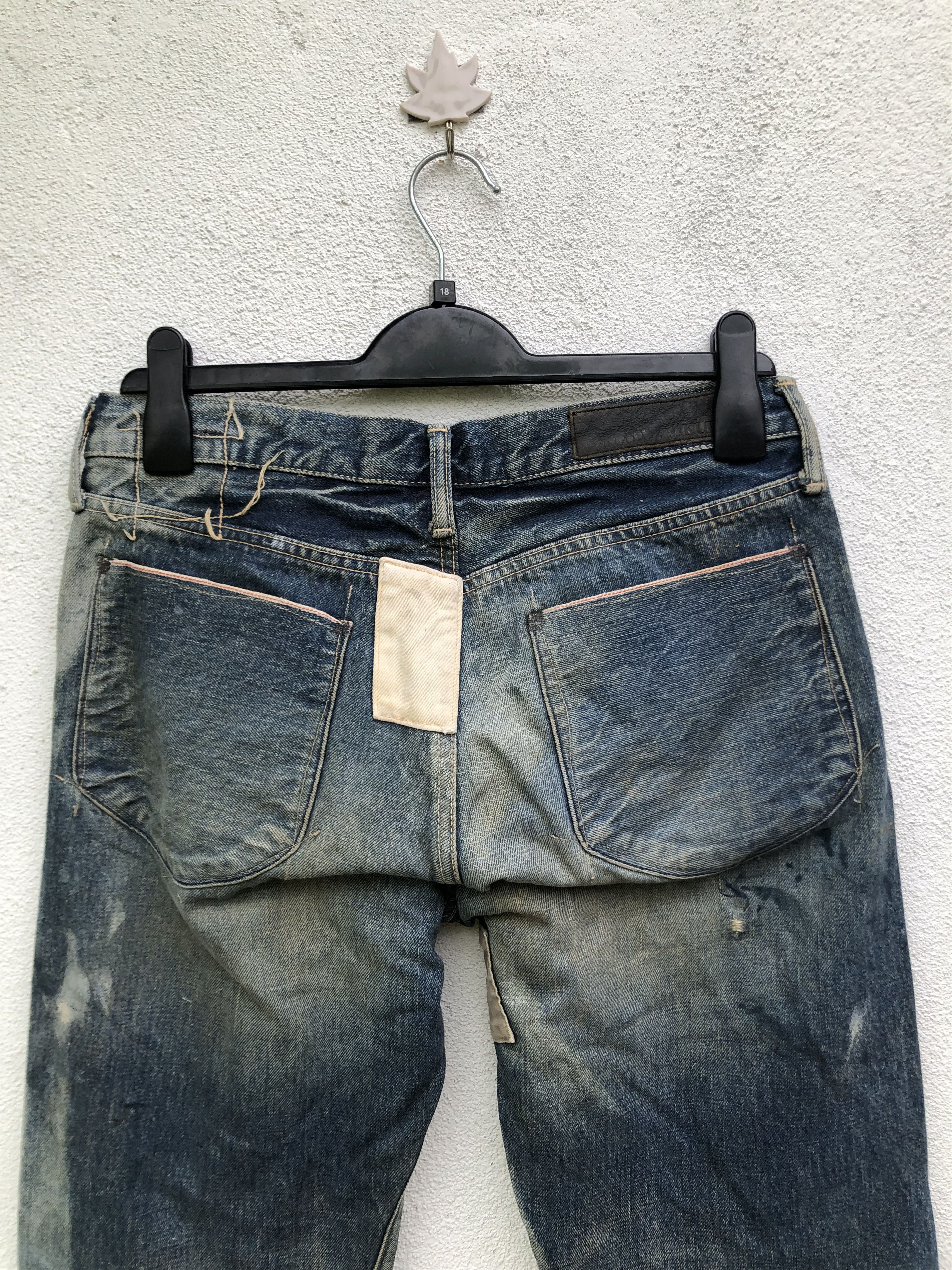 KURO Vintage Kuro Painter Distressed Selvedge Denim Pants Size US 30 / EU 46 - 4 Thumbnail