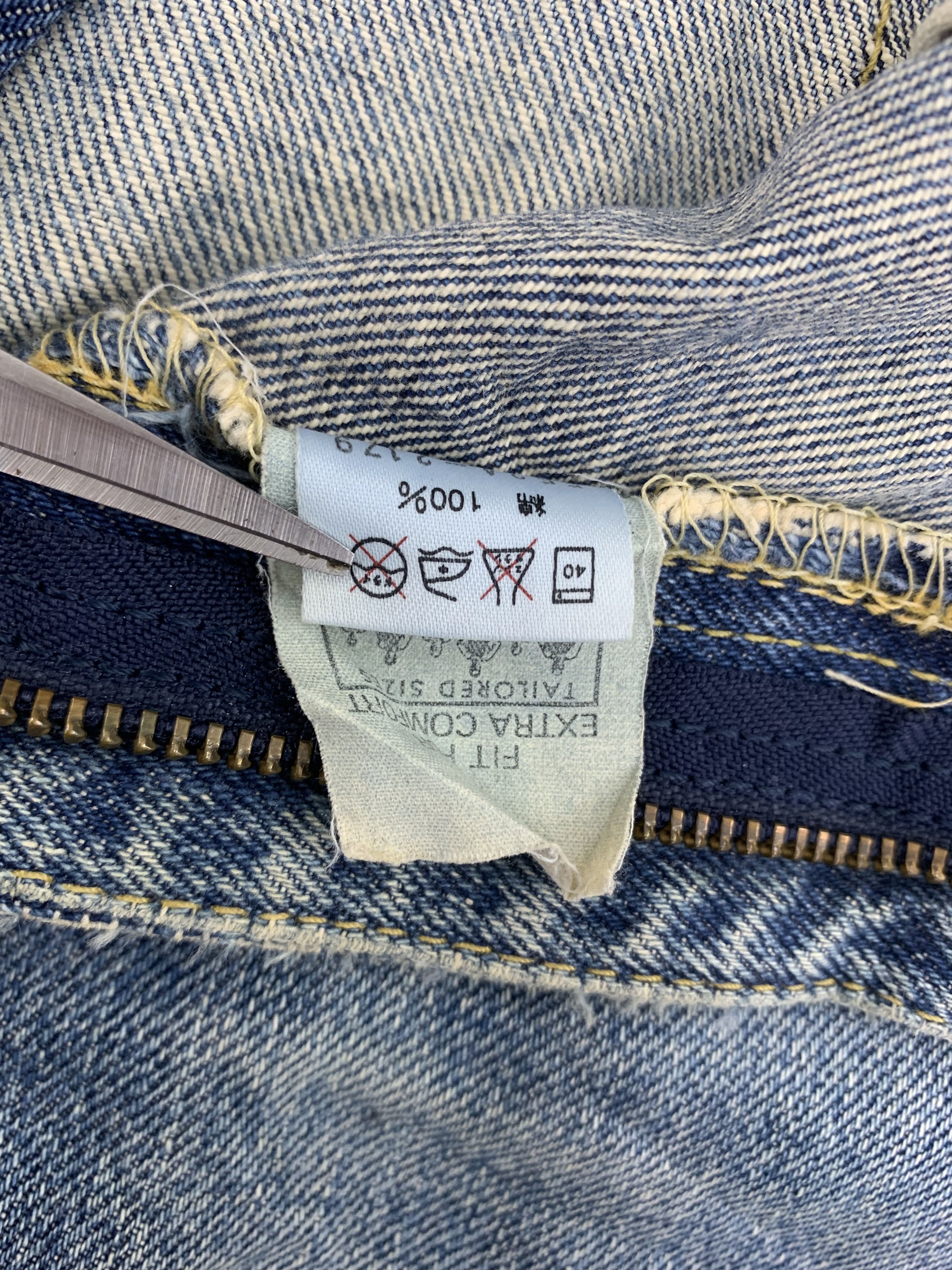 Lee Vintage Lee Denim 29x29.5 Distressed Faded Size US 29 - 5 Thumbnail