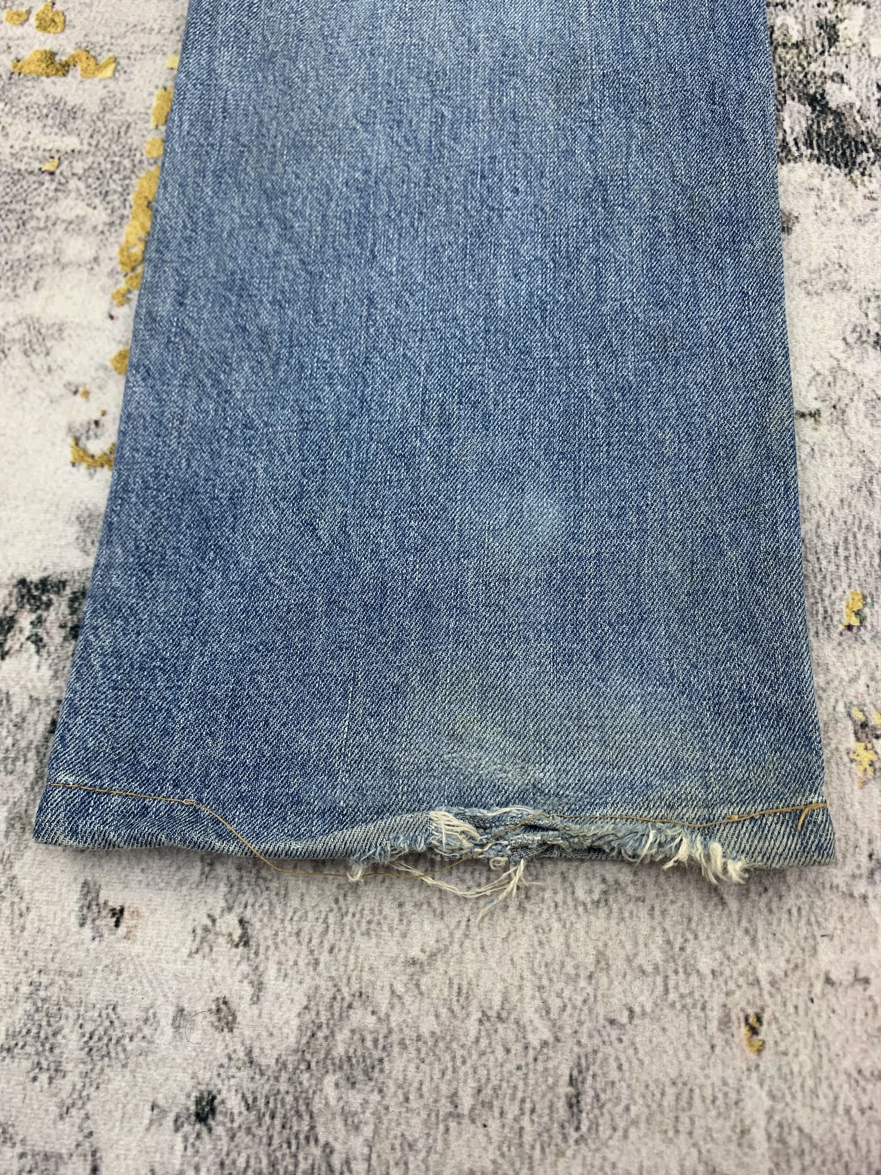 Lee Vintage Lee Denim 29x29.5 Distressed Faded Size US 29 - 10 Thumbnail