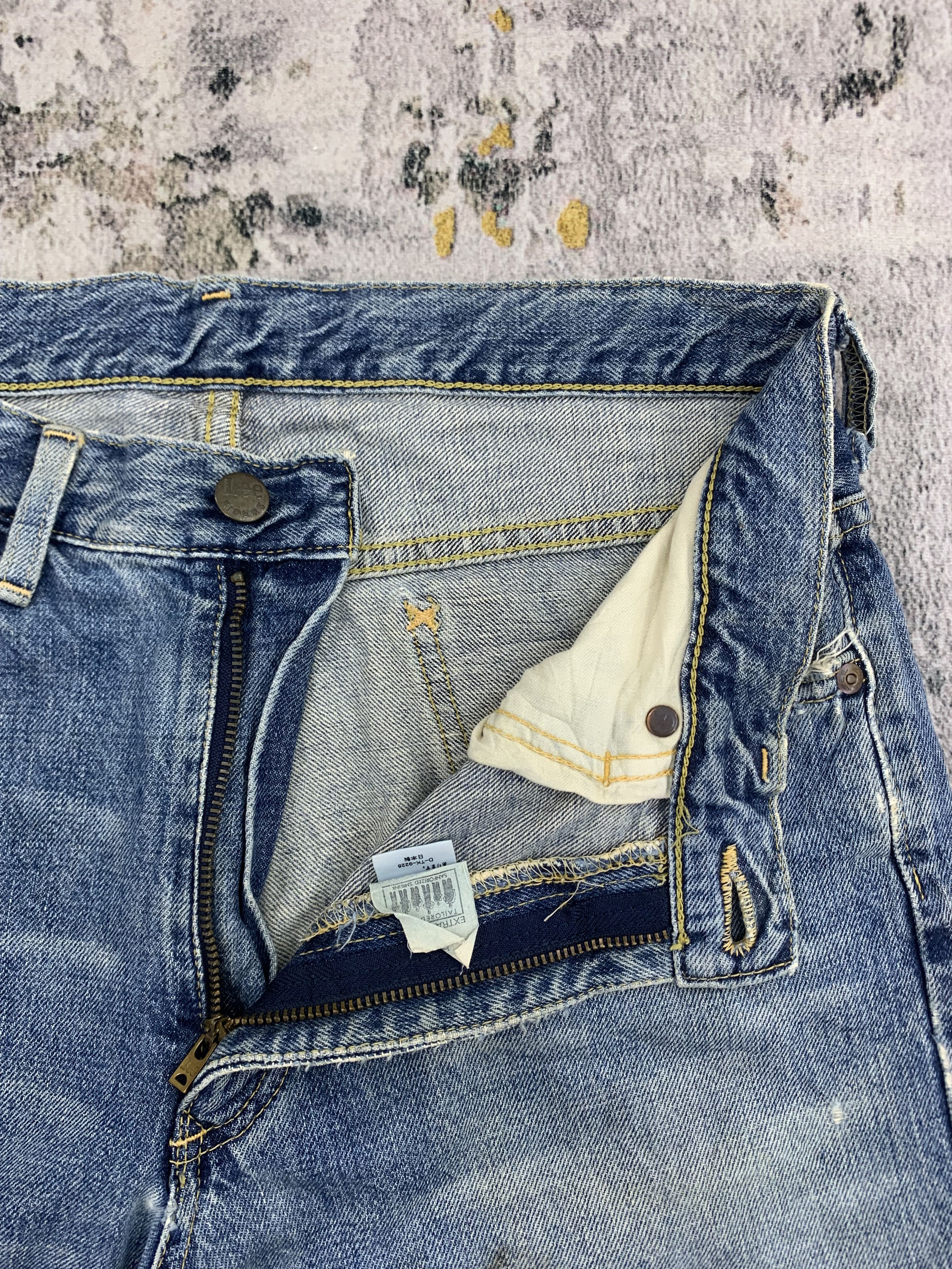 Lee Vintage Lee Denim 29x29.5 Distressed Faded Size US 29 - 3 Thumbnail