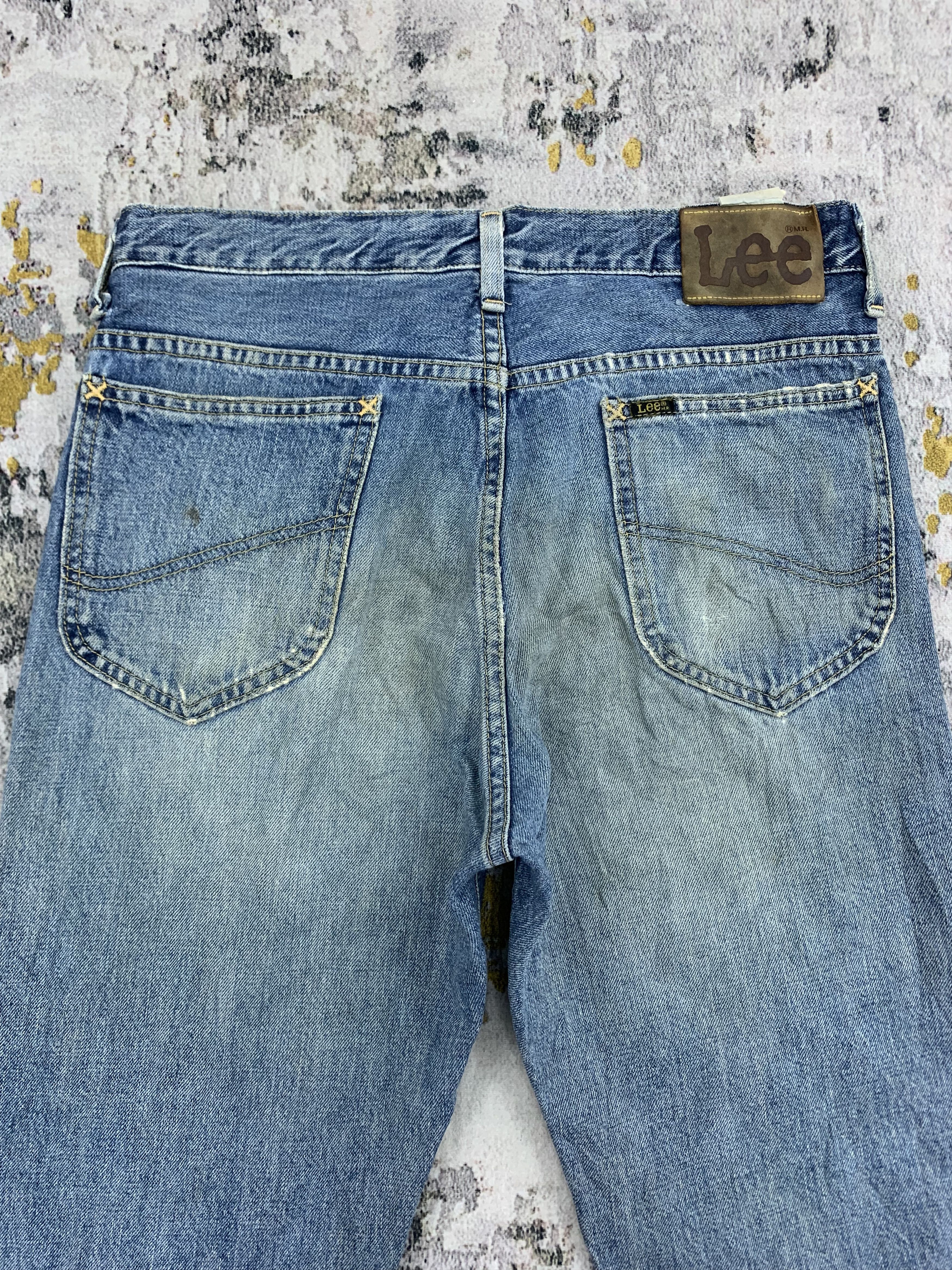 Lee Vintage Lee Denim 29x29.5 Distressed Faded Size US 29 - 7 Thumbnail