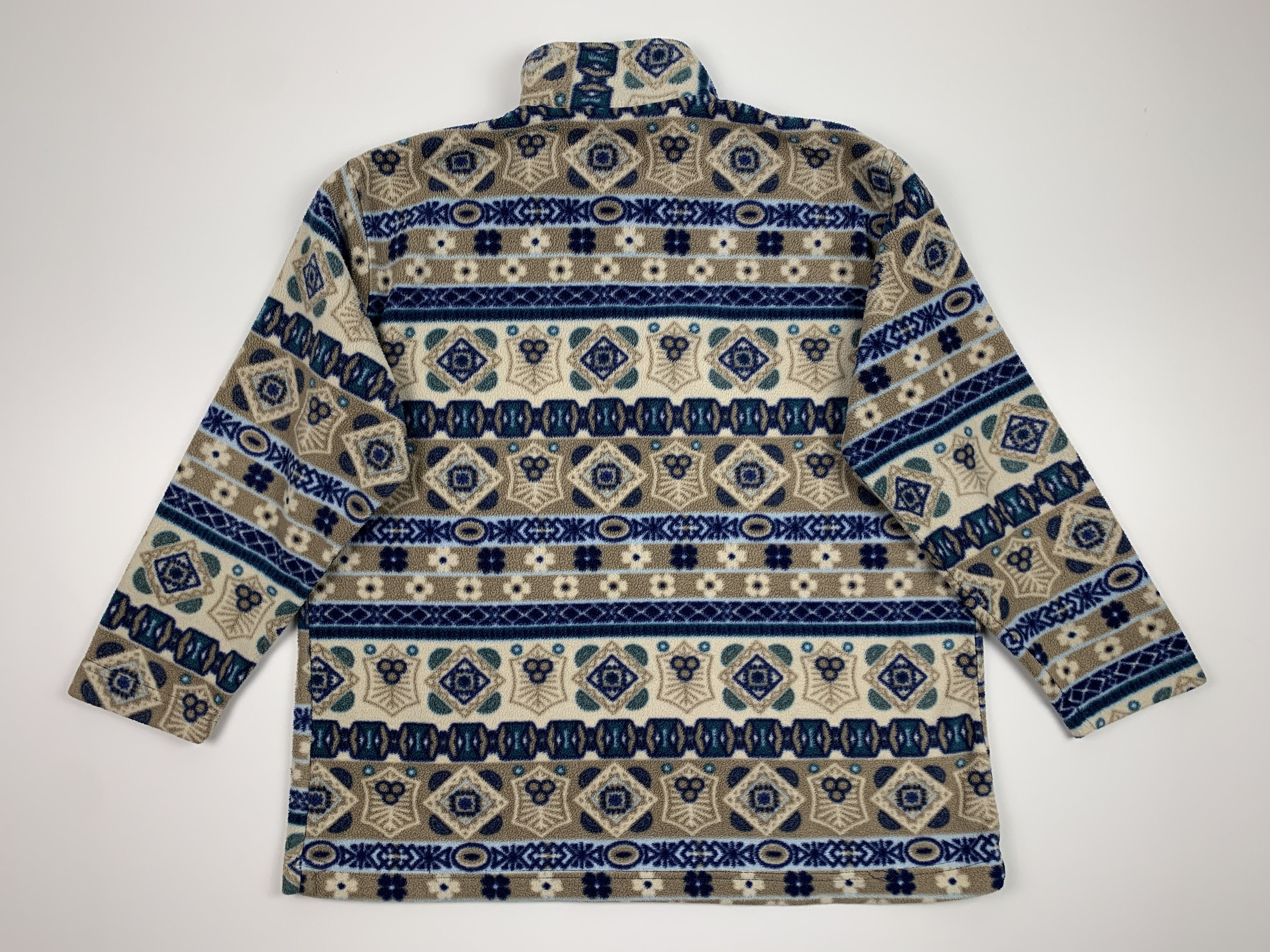 Polartec × Vintage Vintage 90s Aztec Fleece Jacket Polartec Sweater Sz L-XL Size US L / EU 52-54 / 3 - 5 Thumbnail