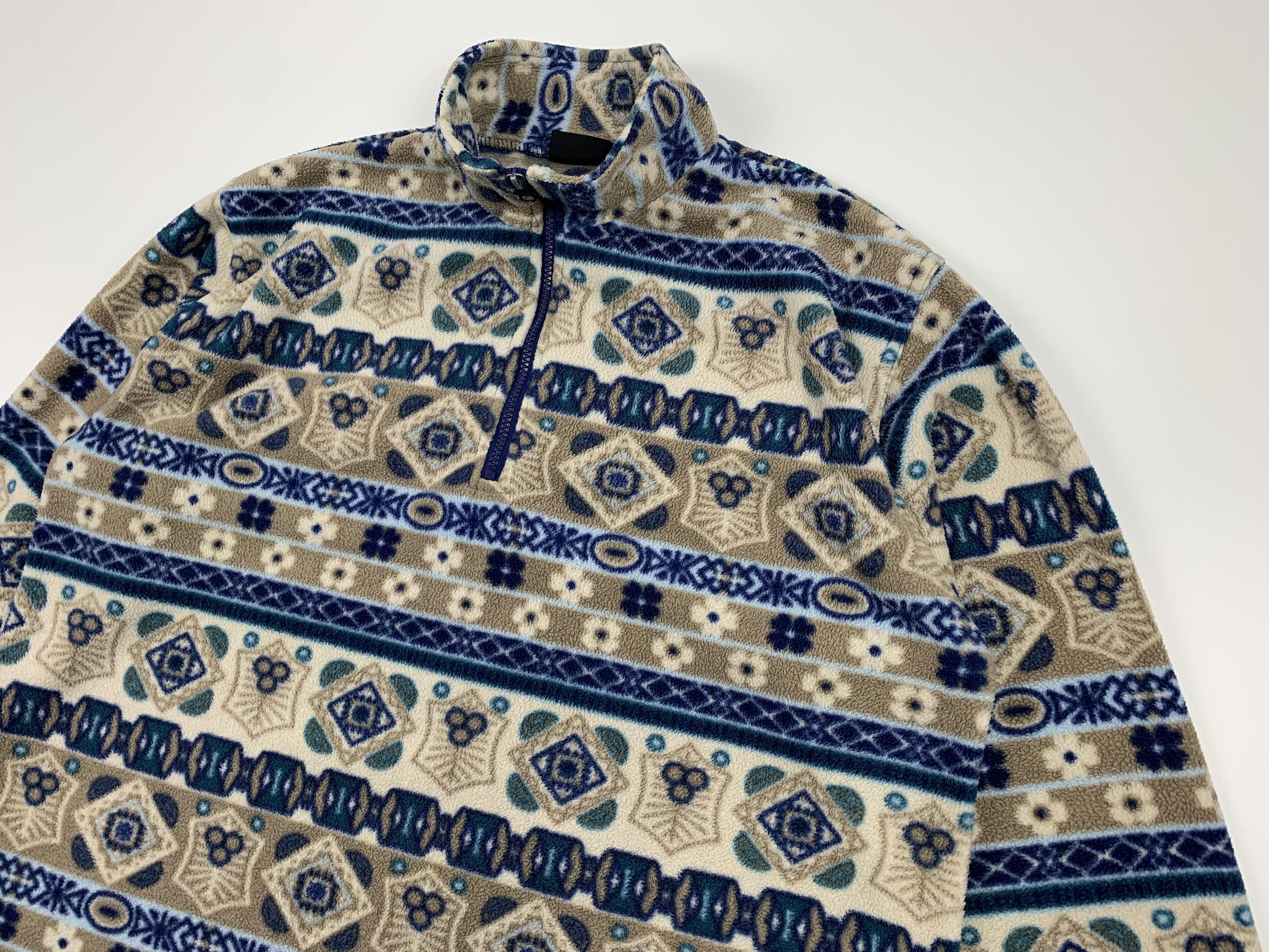 Polartec × Vintage Vintage 90s Aztec Fleece Jacket Polartec Sweater Sz L-XL Size US L / EU 52-54 / 3 - 2 Thumbnail