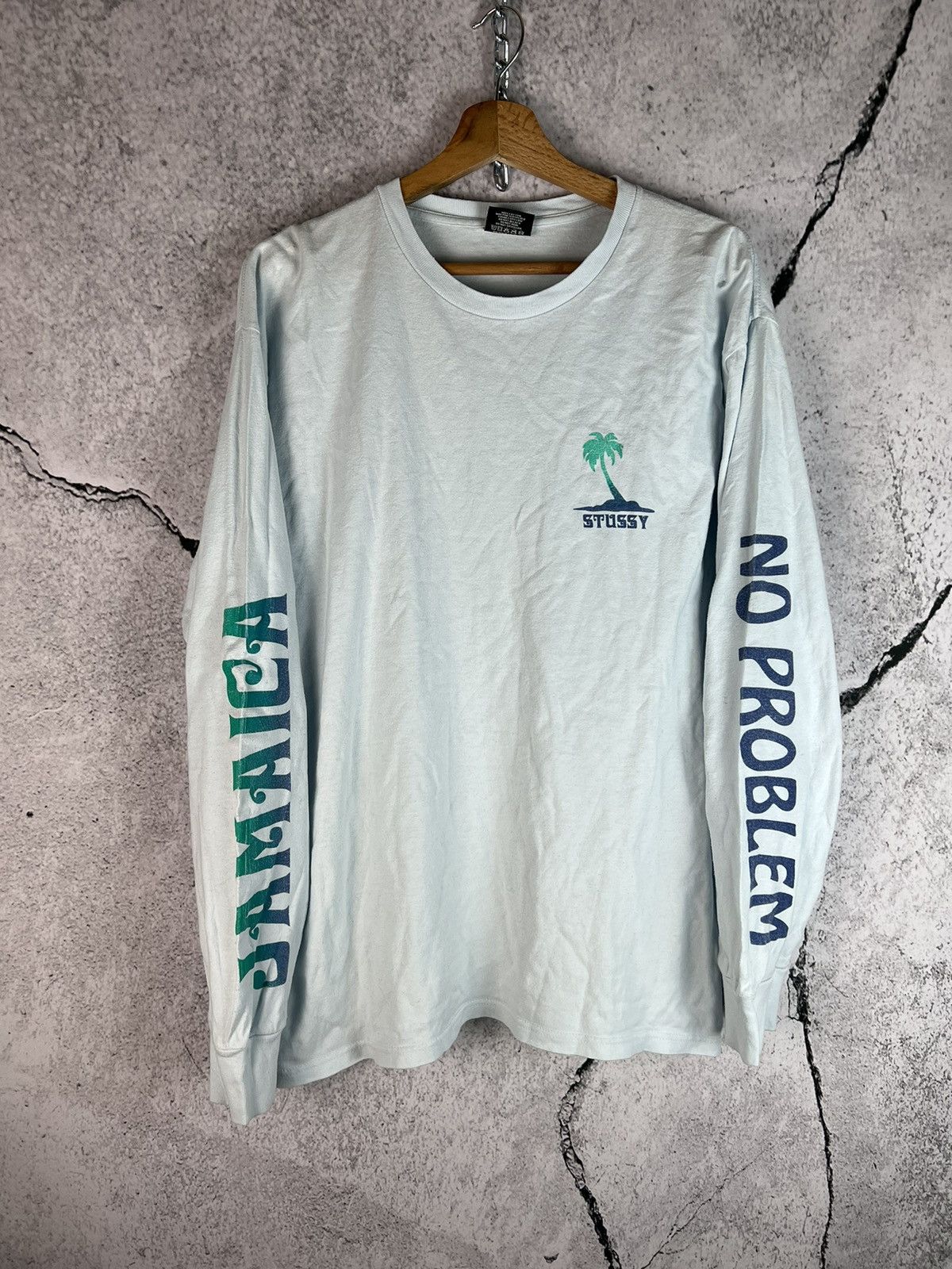 Stussy Stussy jamaica no problem long sleeve shirt Size US L / EU 52-54 / 3 - 1 Thumbnail