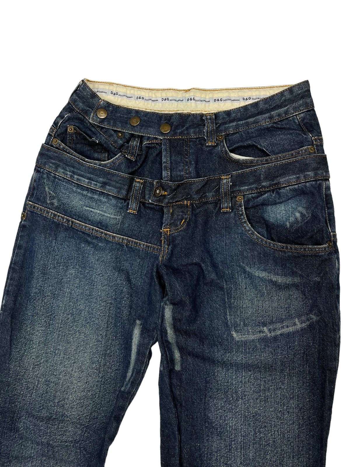 Dolce & Gabbana Vintage D&G Double Waist Jeans Pants Dolce Gabbana ...