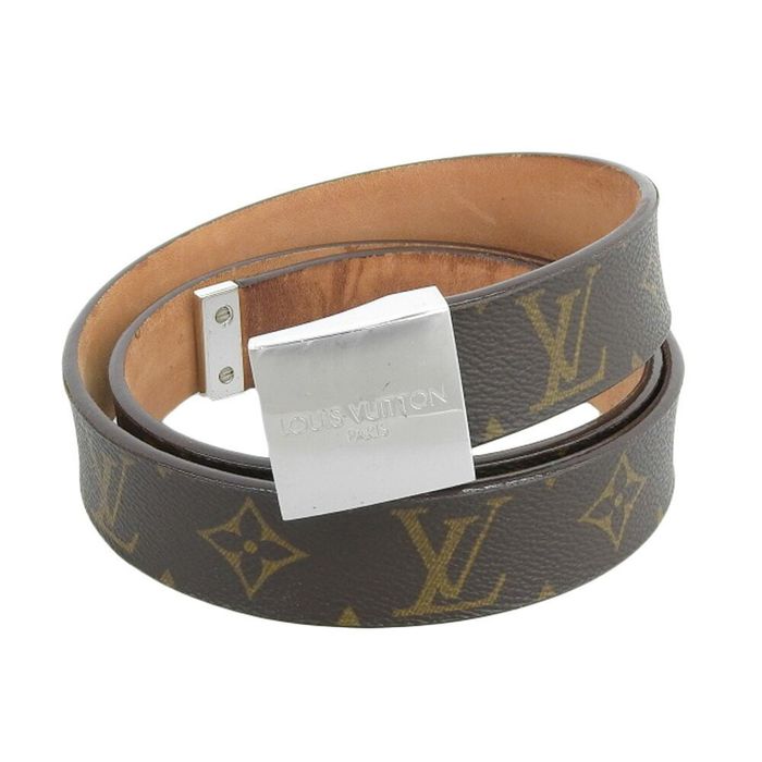 Louis Vuitton, Accessories, Louis Vuitton Louis Vuitton Belt Sun Tulle Lv  Line Monogram Canvas Brown Men