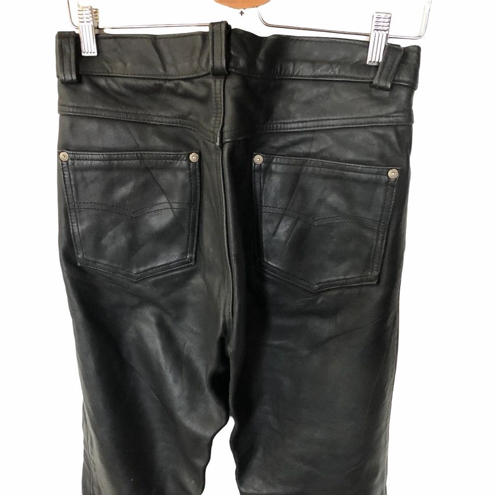 Schott Schott Leather Trousers Pants Cafe Racer Punk Rockabilly Size US 28 / EU 44 - 4 Thumbnail