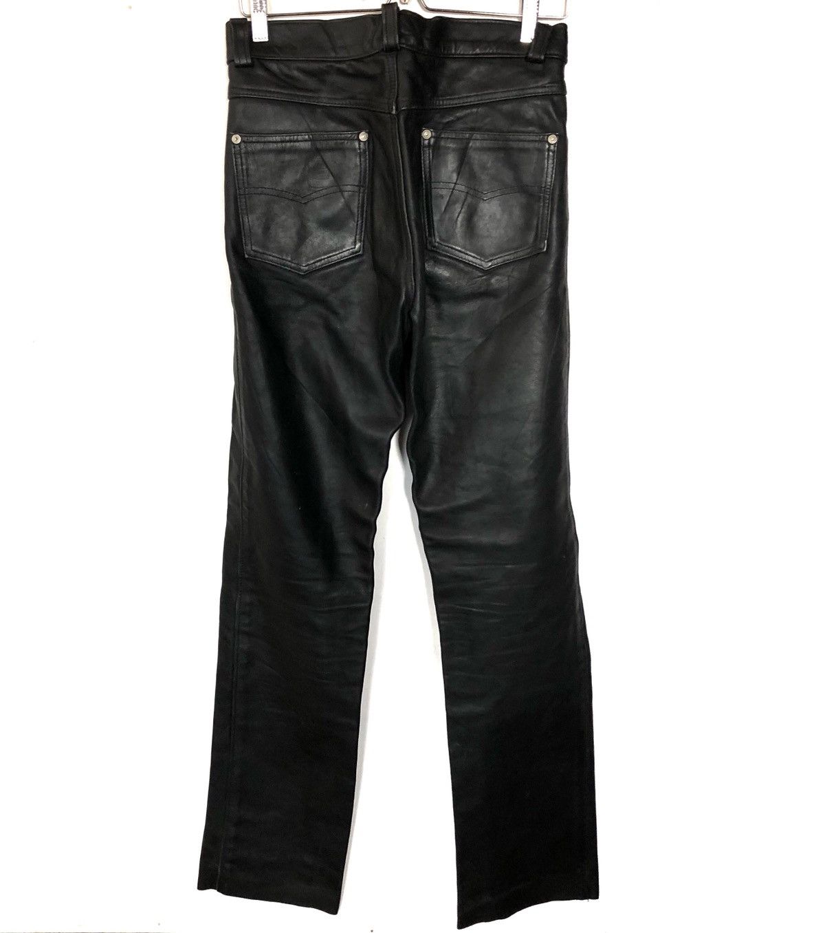 Schott Schott Leather Trousers Pants Cafe Racer Punk Rockabilly Size US 28 / EU 44 - 2 Thumbnail