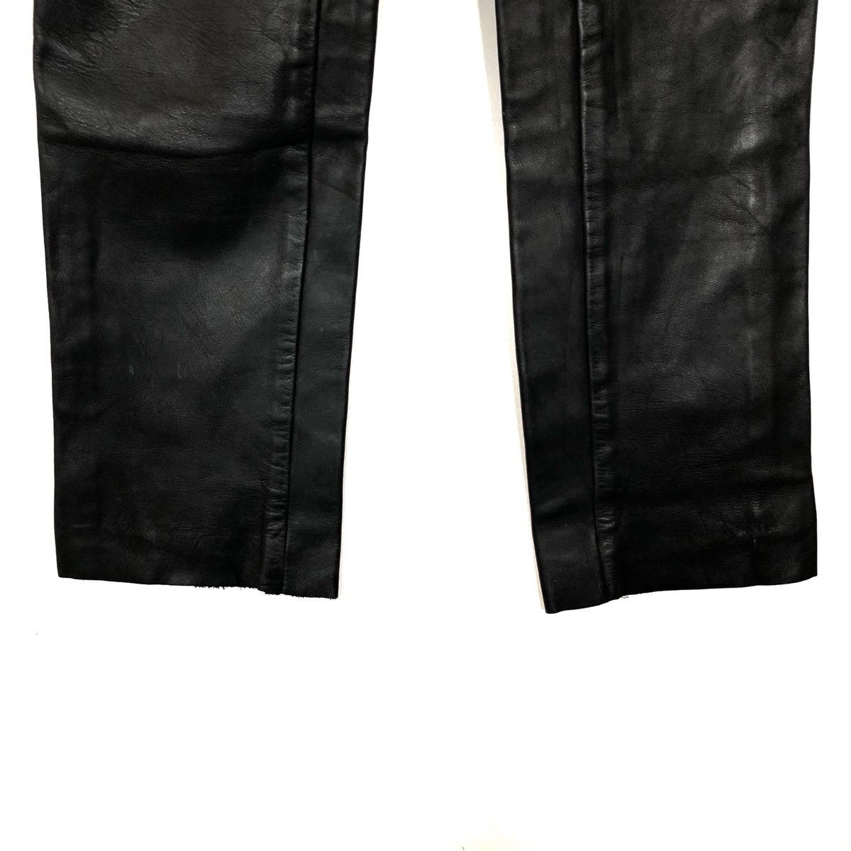 Schott Schott Leather Trousers Pants Cafe Racer Punk Rockabilly Size US 28 / EU 44 - 5 Thumbnail