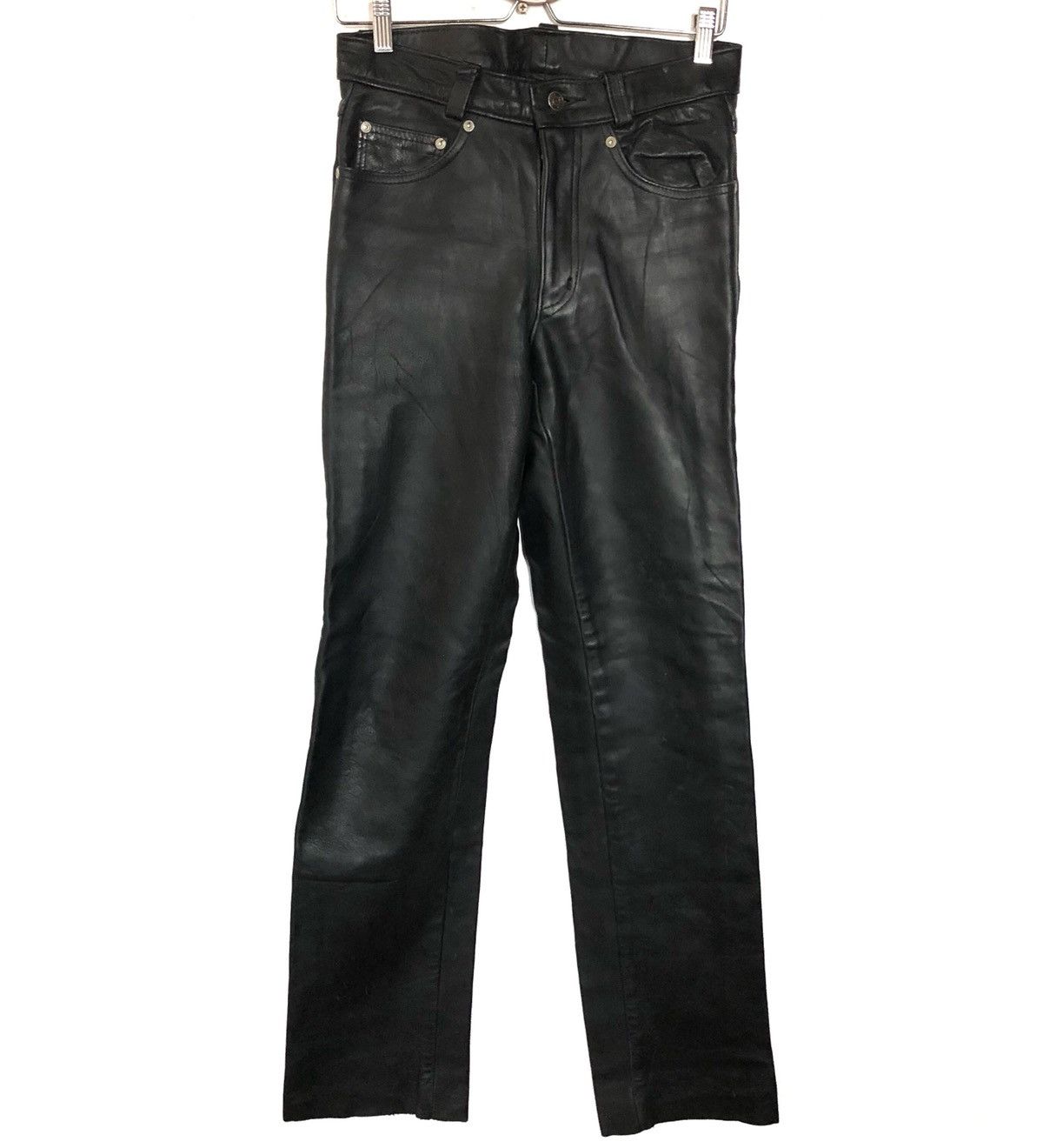 Schott Schott Leather Trousers Pants Cafe Racer Punk Rockabilly Size US 28 / EU 44 - 1 Thumbnail