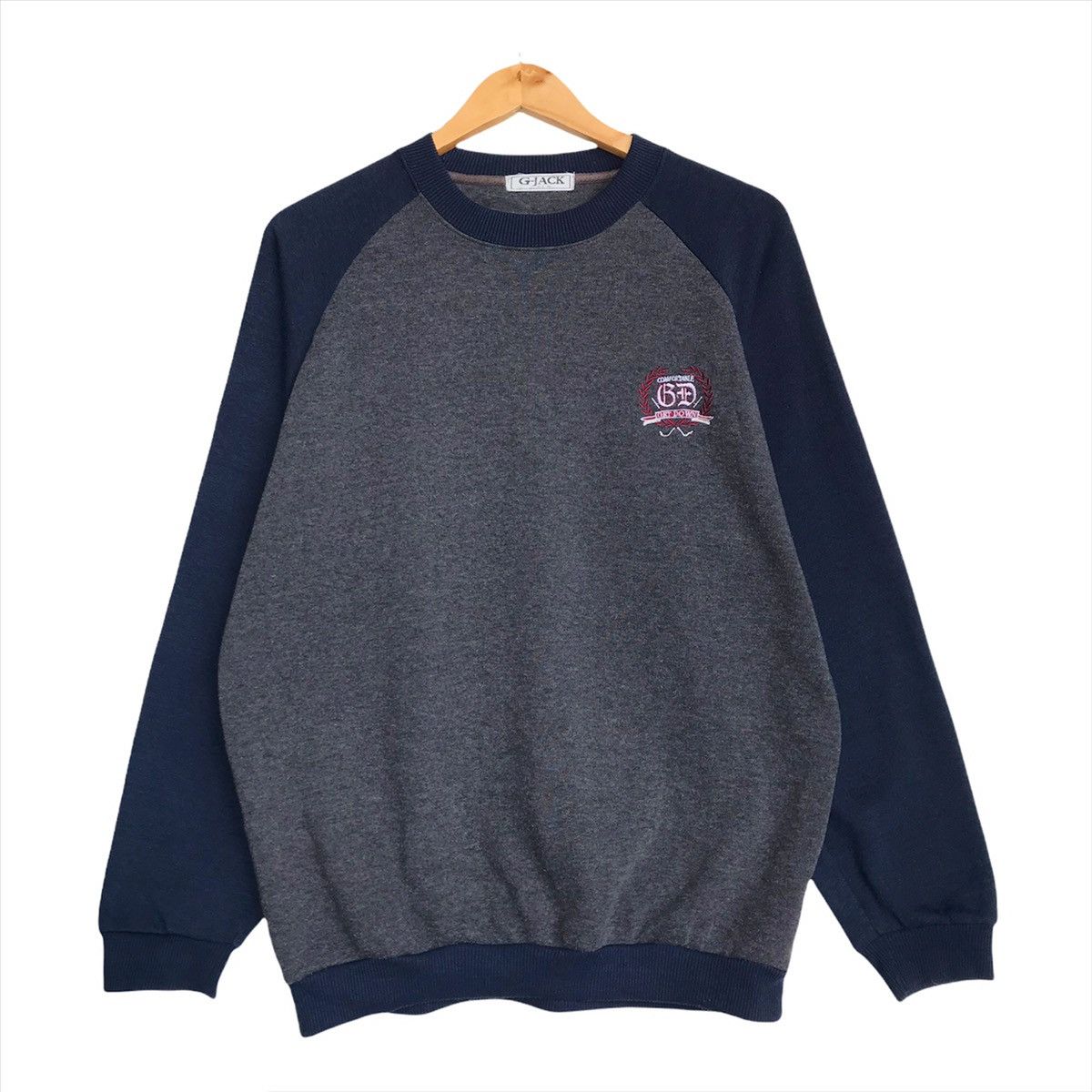 Vintage G Jack Mini Embroidered Sweatshirt Blue Sweatshirt