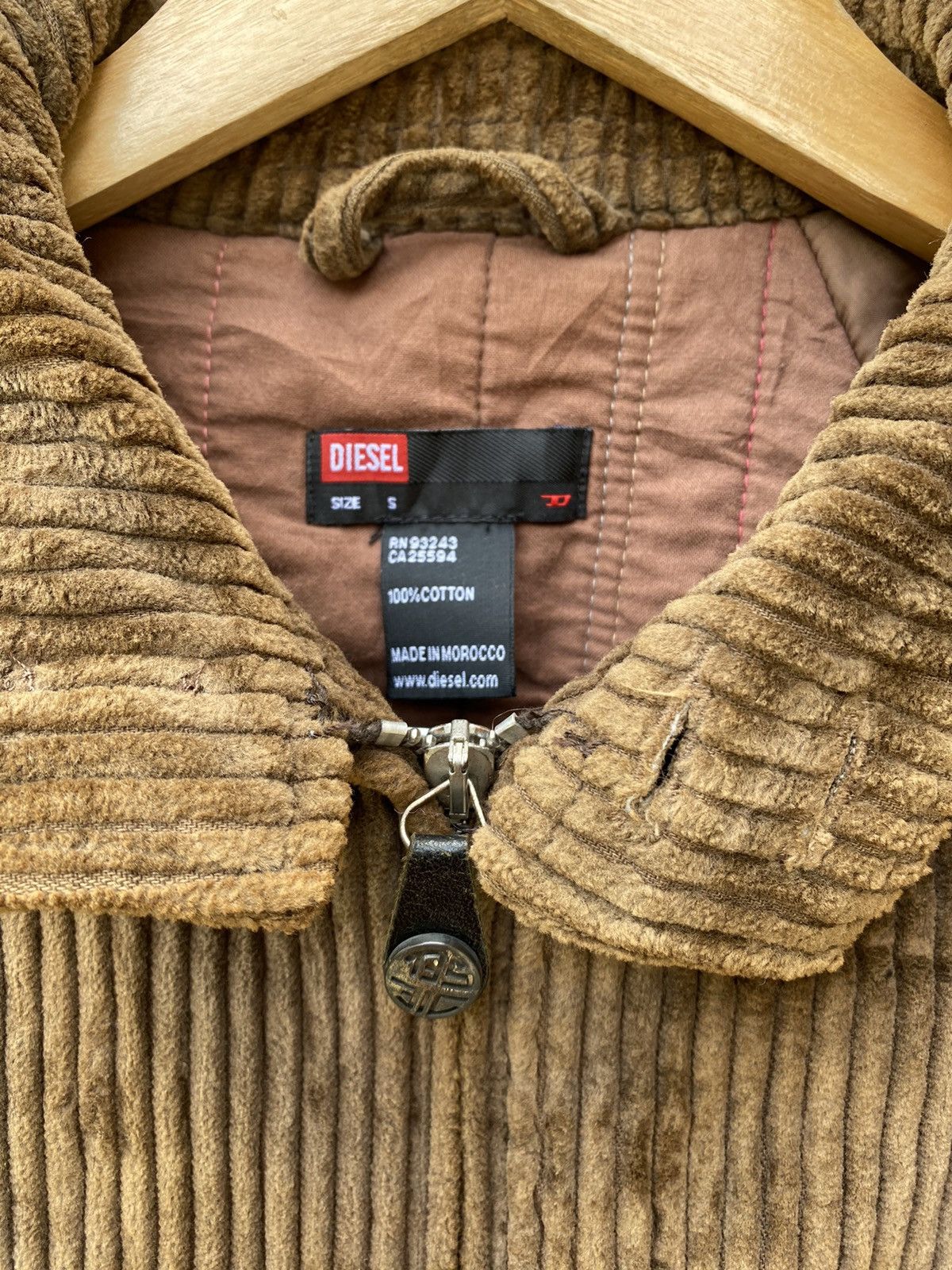 Diesel Vintage Diesel Bomber Jacket Corduroy Black Label Size US S / EU 44-46 / 1 - 9 Thumbnail