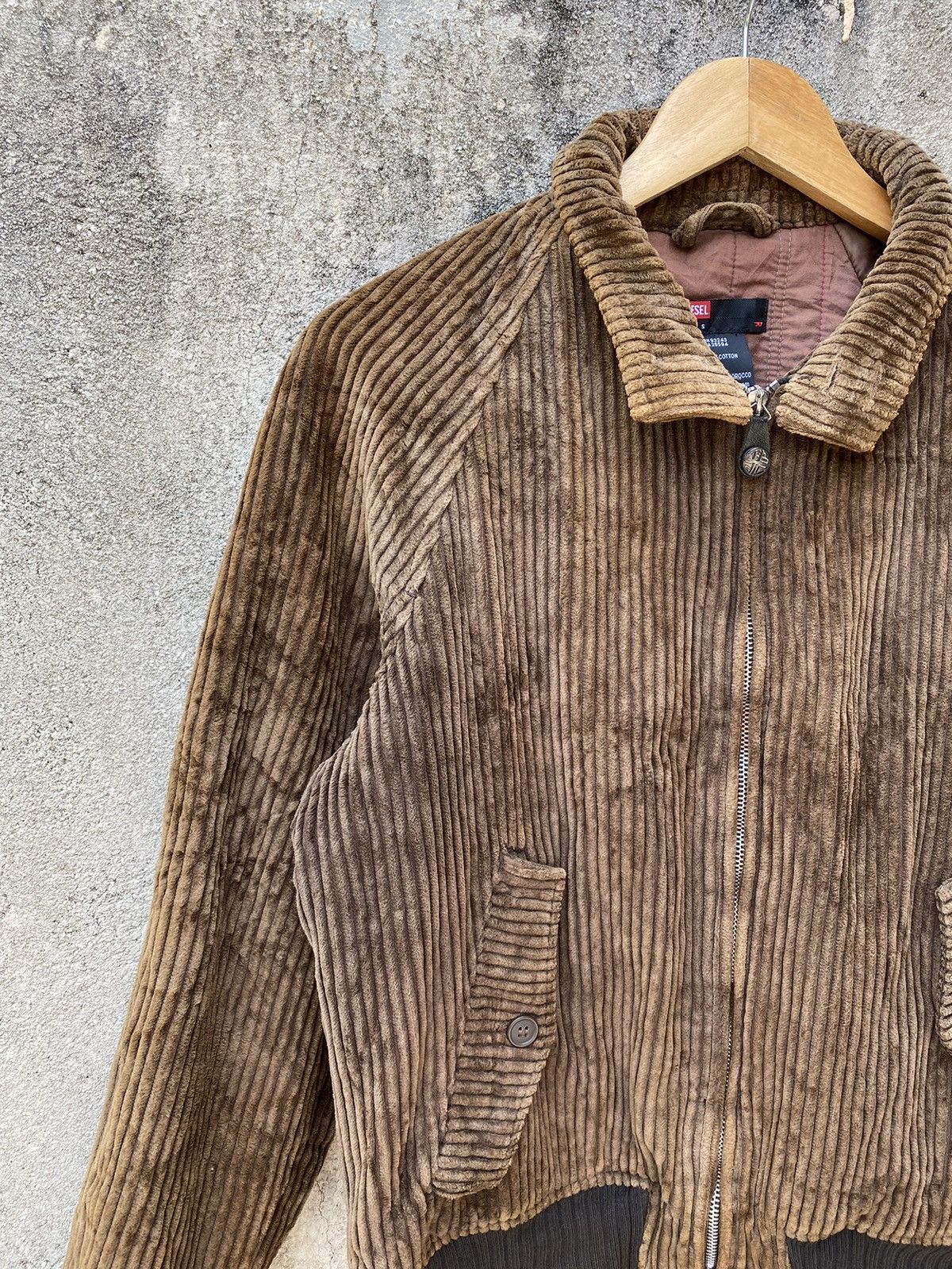 Diesel Vintage Diesel Bomber Jacket Corduroy Black Label Size US S / EU 44-46 / 1 - 5 Thumbnail