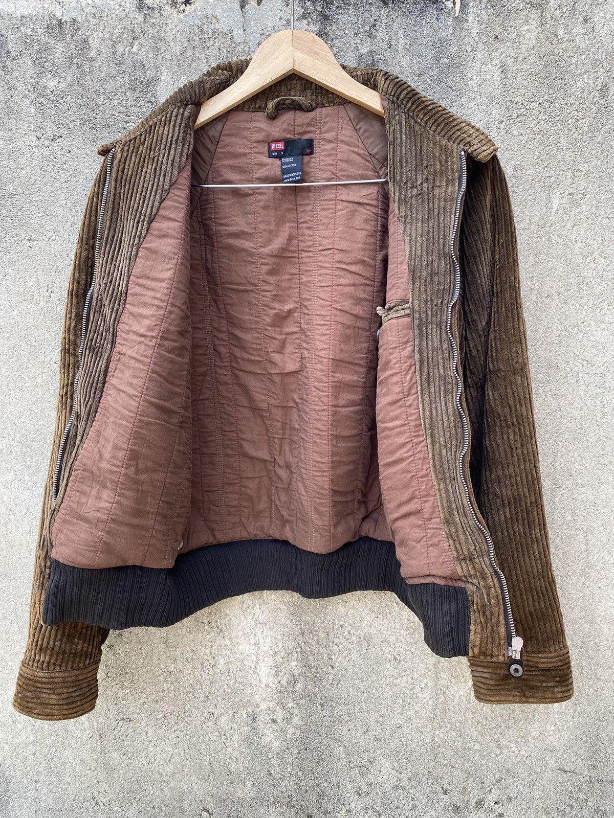 Diesel Vintage Diesel Bomber Jacket Corduroy Black Label Size US S / EU 44-46 / 1 - 3 Thumbnail