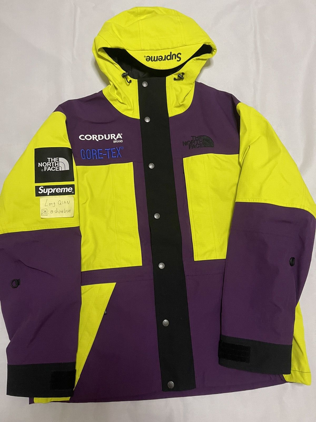 Supreme Supreme tnf north face expedition Jacket sulphur colorway ...