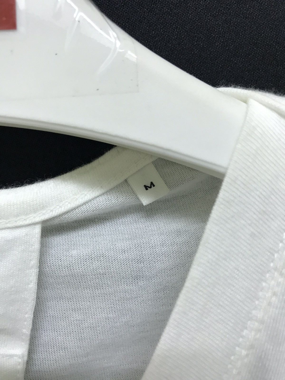 Helmut Lang ⚡Helmut Lang Big Vtg Logo White Tee Slim Rayon Blended Size US M / EU 48-50 / 2 - 6 Thumbnail