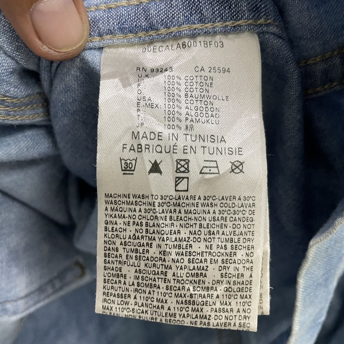 Diesel 💥DIESEL DENIM CHORE BUTTON JEAN JACKET Size US XL / EU 56 / 4 - 9 Thumbnail