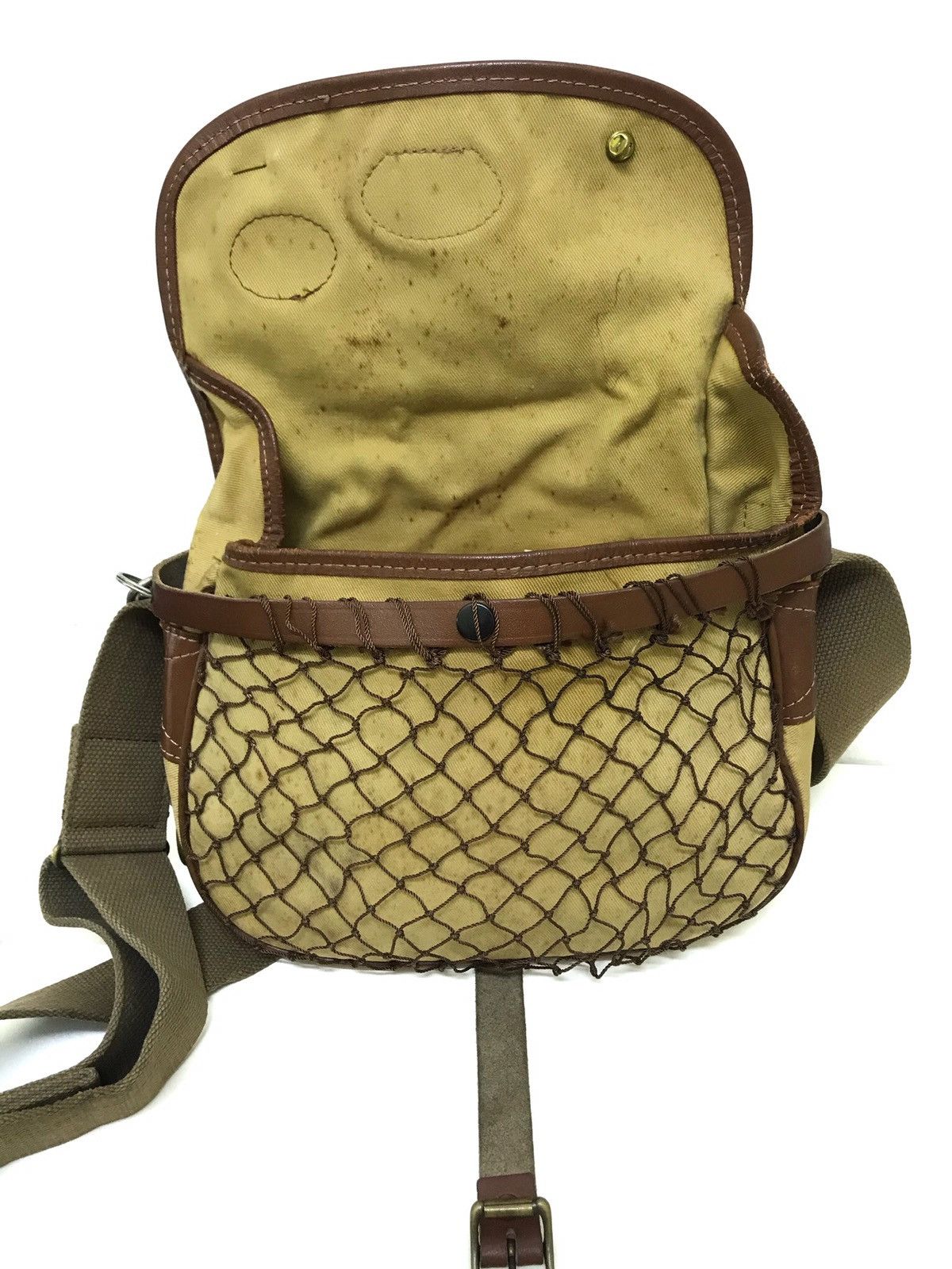 Barbour Rare Barbour Hunting Bag Sling Bag Cotton Canvas 8🟩 Size ONE SIZE - 7 Thumbnail