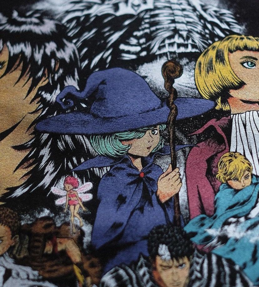 Anime × Japanese Brand Berserk The Black Swordsman Party Tees Size US L / EU 52-54 / 3 - 3 Thumbnail