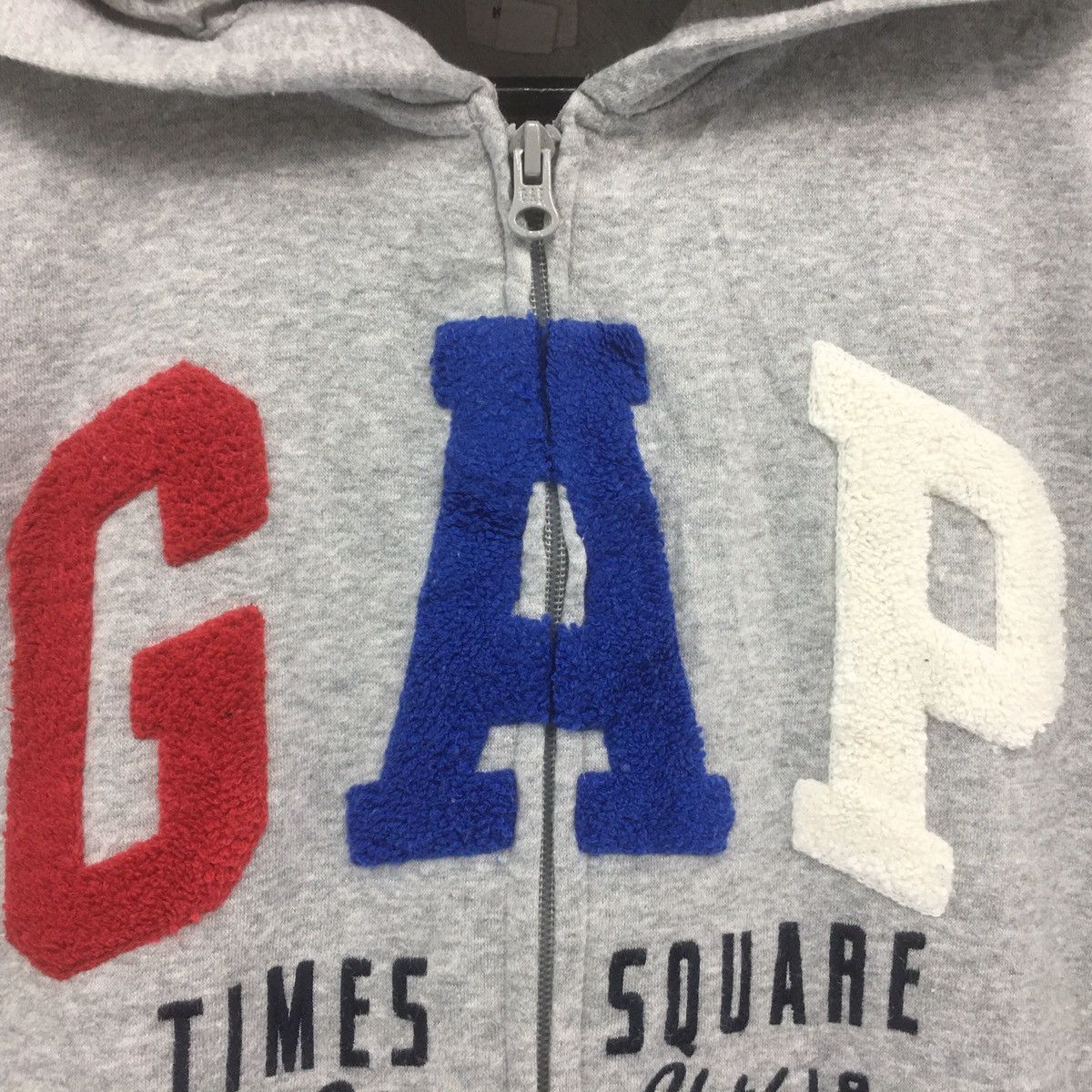 Gap × Vintage Vintage GAP Fullzip Sweater Hoodie Biglogo Emboidery sweats Size US XXS / EU 40 - 3 Thumbnail