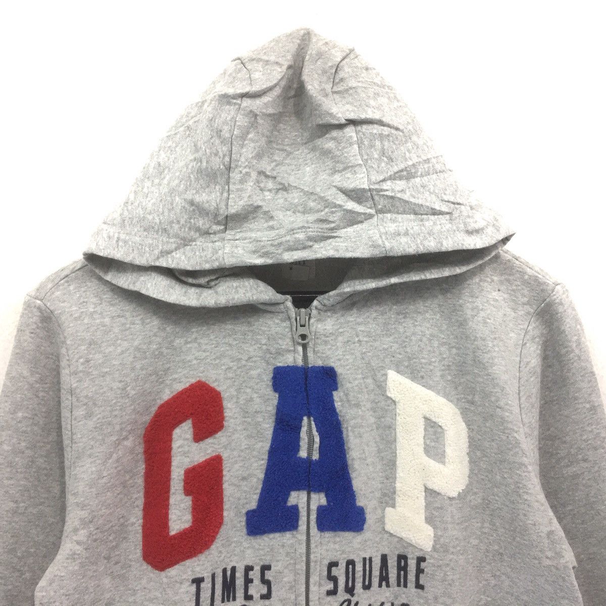 Gap × Vintage Vintage GAP Fullzip Sweater Hoodie Biglogo Emboidery sweats Size US XXS / EU 40 - 2 Thumbnail
