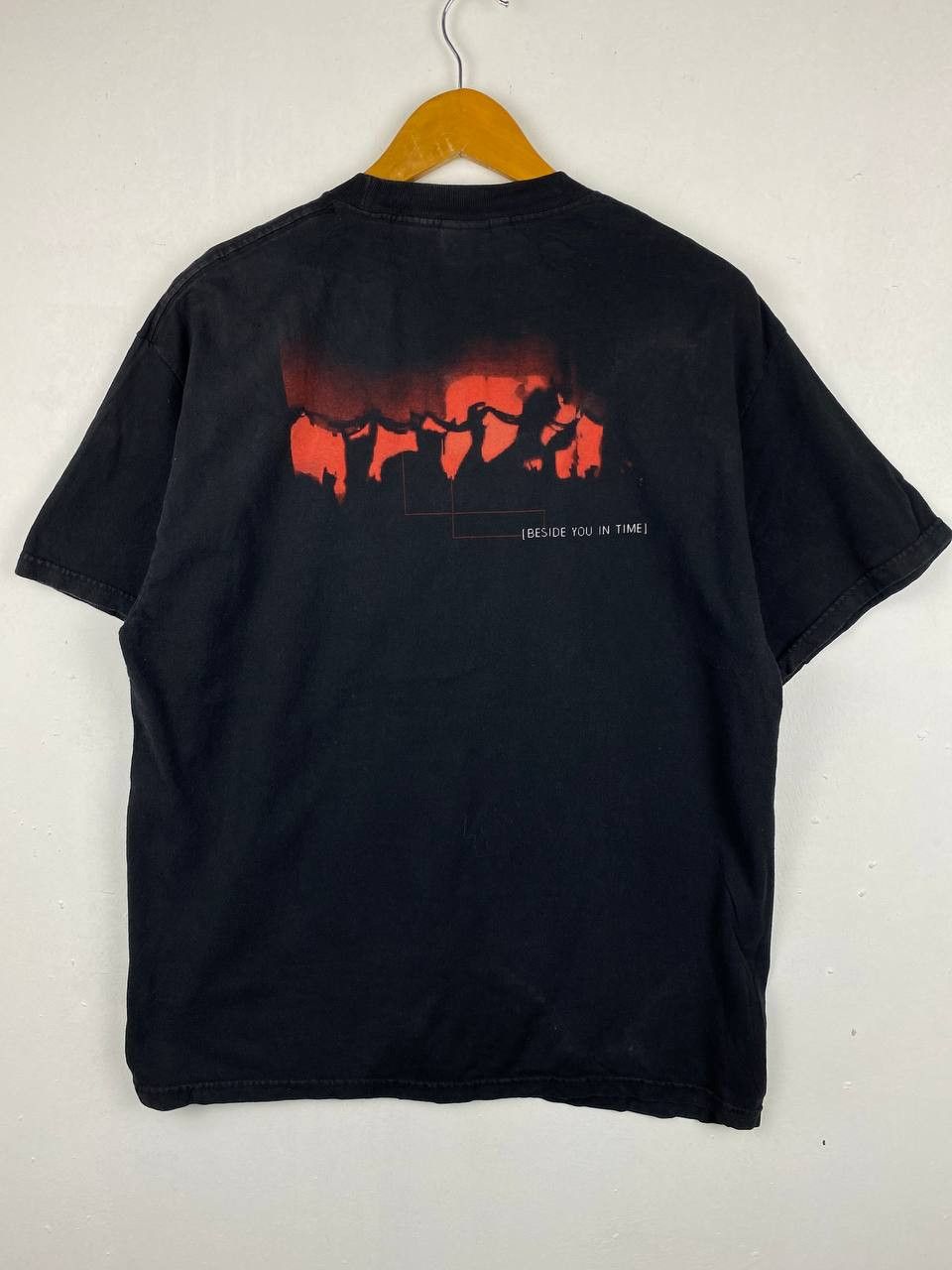 image of Band Tees x Rock Band Vintage Nine Inch Nail Band Tshirt Very Nice Design in Black (Size Large)
