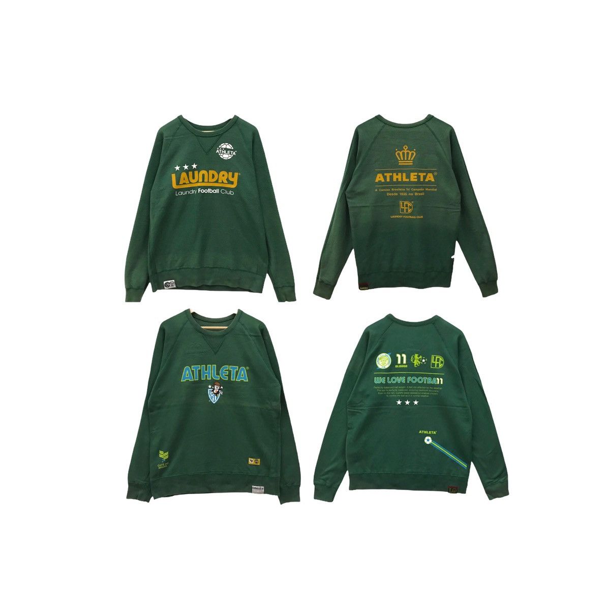 Japanese Brand × Vintage Laundy Football Club Athleta Reversible Sweatshirt Crewneck Size US M / EU 48-50 / 2 - 1 Thumbnail