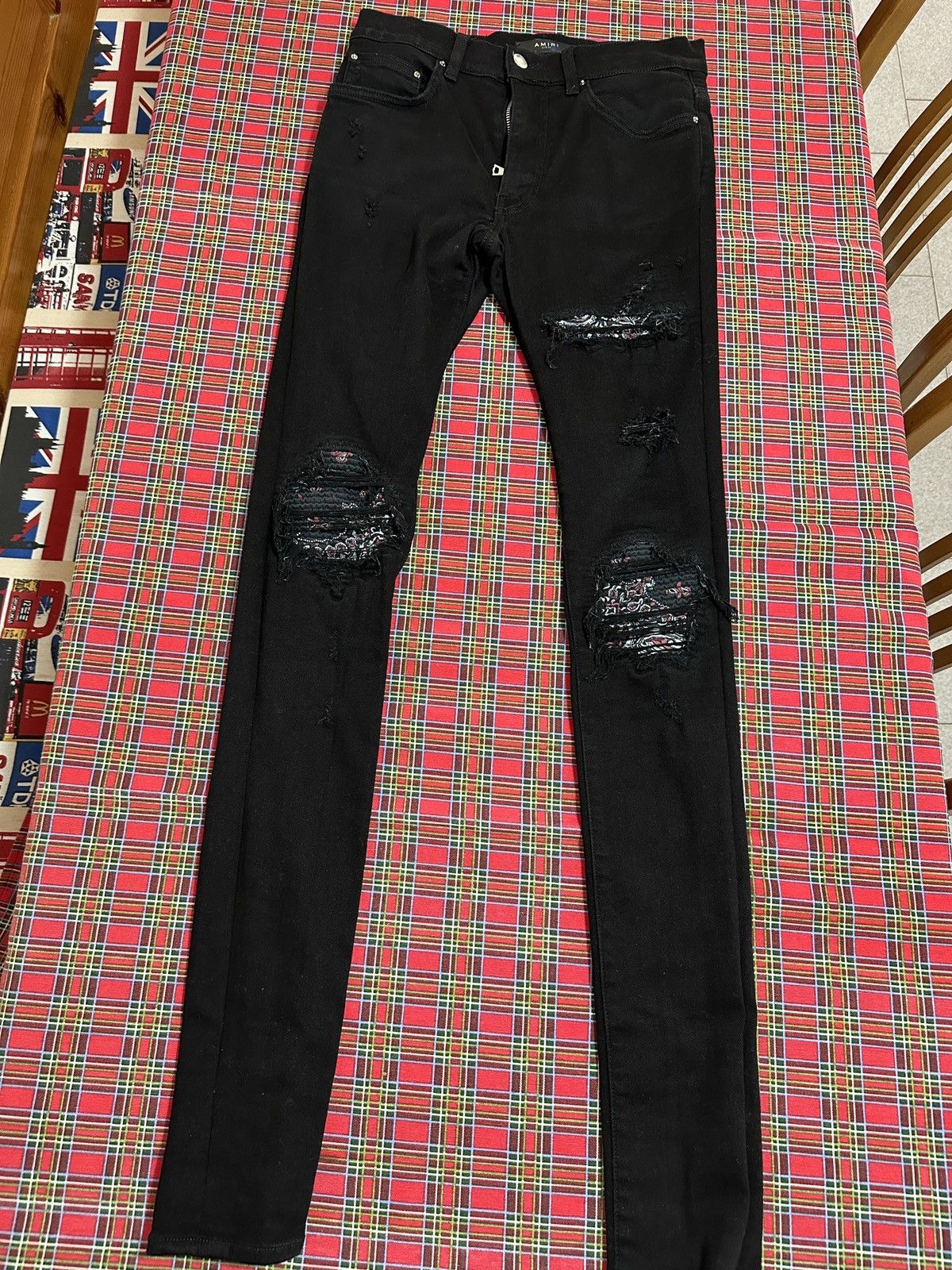 Amiri mx1 bandana jean